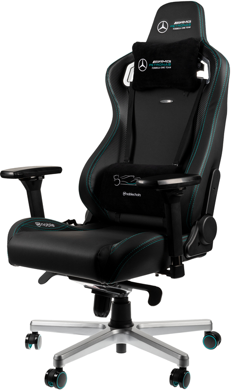 noblechairs - Silla noblechairs EPIC PU Leather Mercedes-AMG Petronas Formula One Team