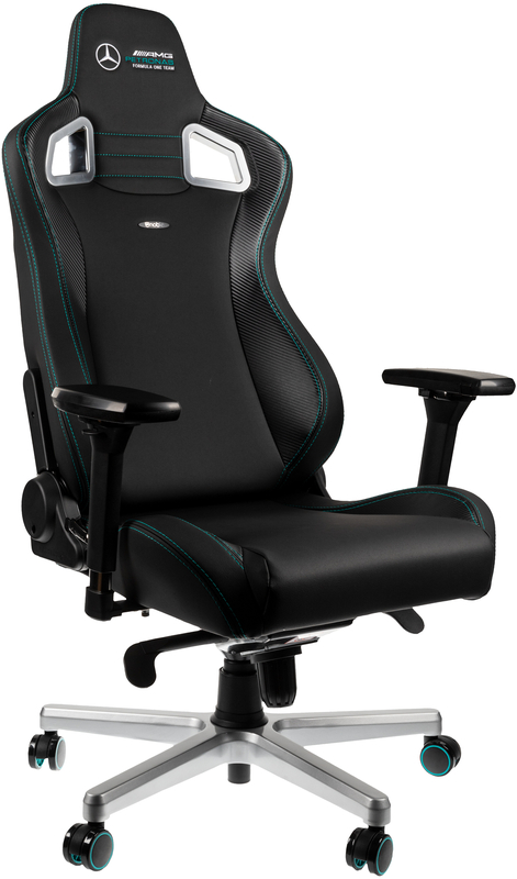 noblechairs - Silla noblechairs EPIC PU Leather Mercedes-AMG Petronas Formula One Team