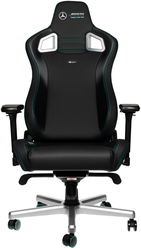 noblechairs - Silla noblechairs EPIC PU Leather Mercedes-AMG Petronas Formula One Team