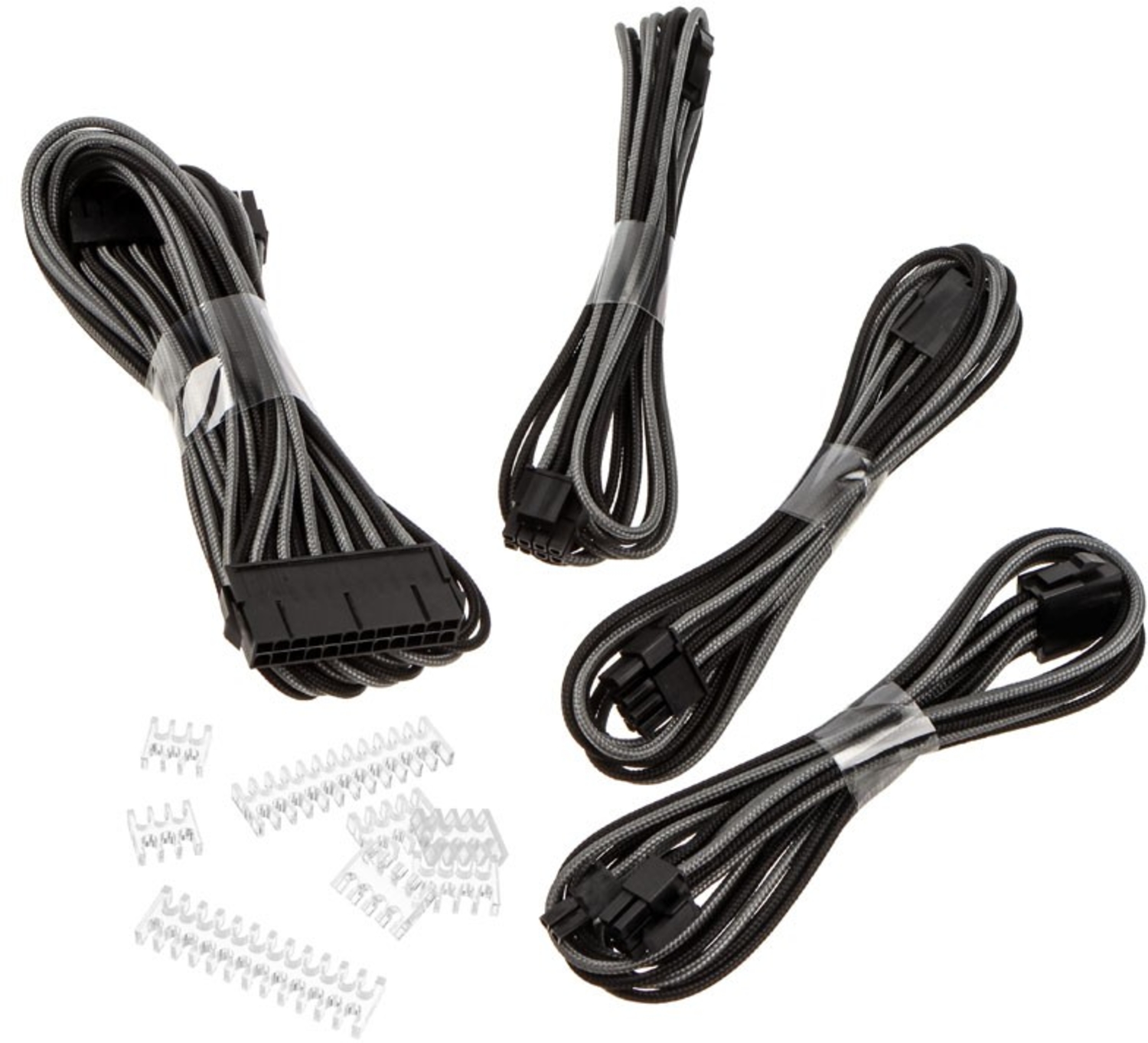 Kit de Expansión Phanteks Cables Sleeved 50cm Negro / Gris
