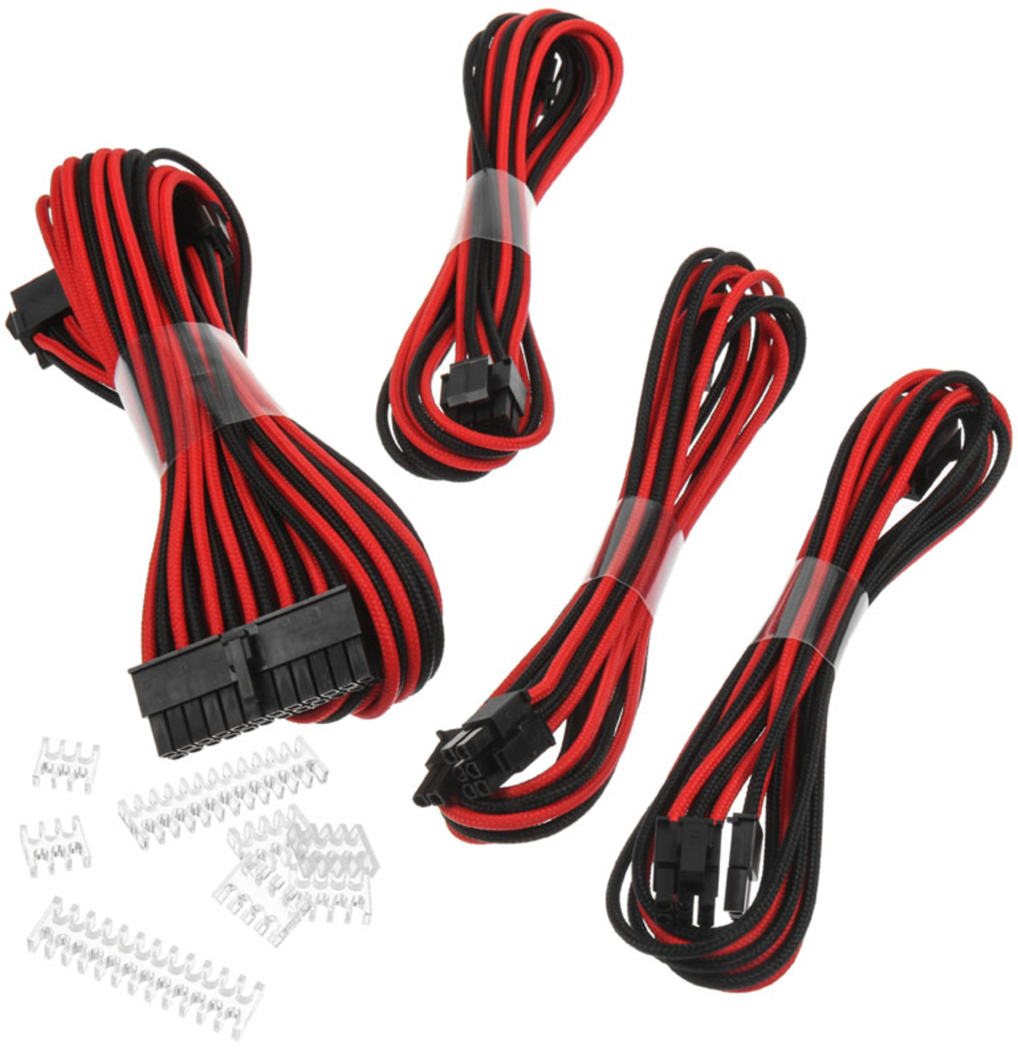 Kit de Expansión Phanteks Cables Sleeved 50cm Negro / Rojo