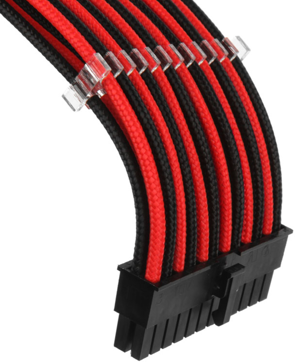 Phanteks - Kit de Expansión Phanteks Cables Sleeved 50cm Negro / Rojo