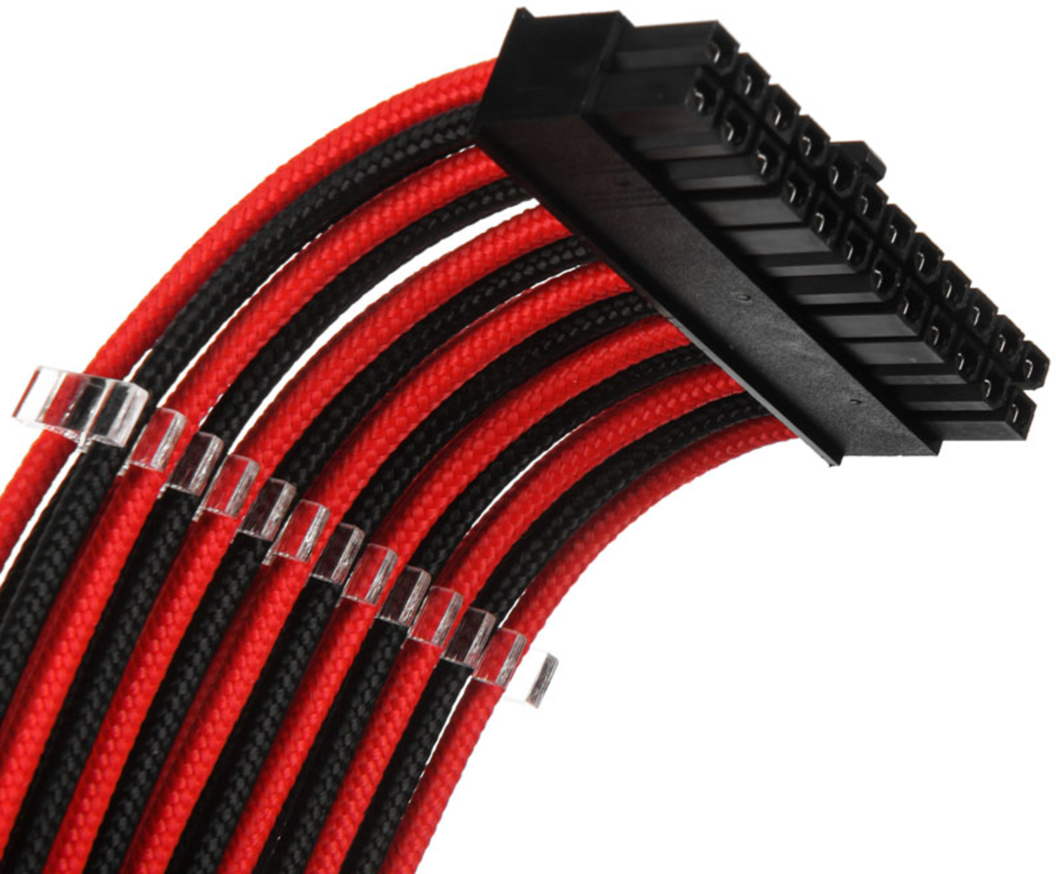 Phanteks - Kit de Expansión Phanteks Cables Sleeved 50cm Negro / Rojo
