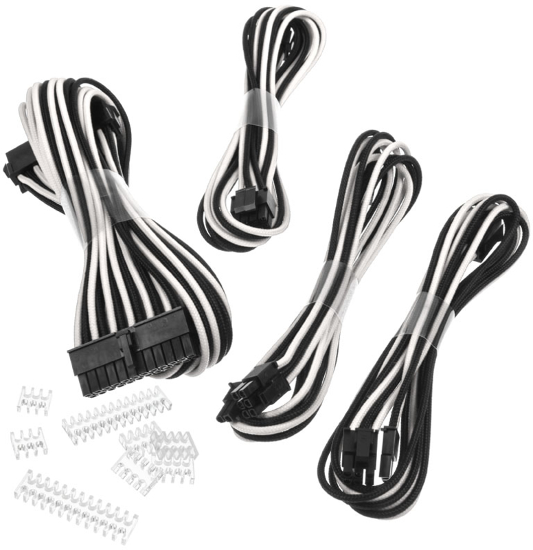 Phanteks - Kit de Expansión Phanteks Cables Sleeved 50cm Negro / Blanco