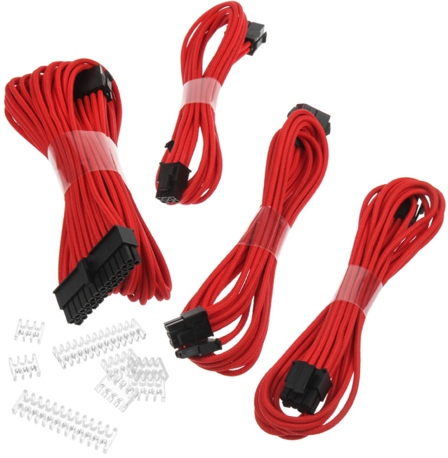 Kit de Expansión Phanteks Cables Sleeved 50cm Rojo