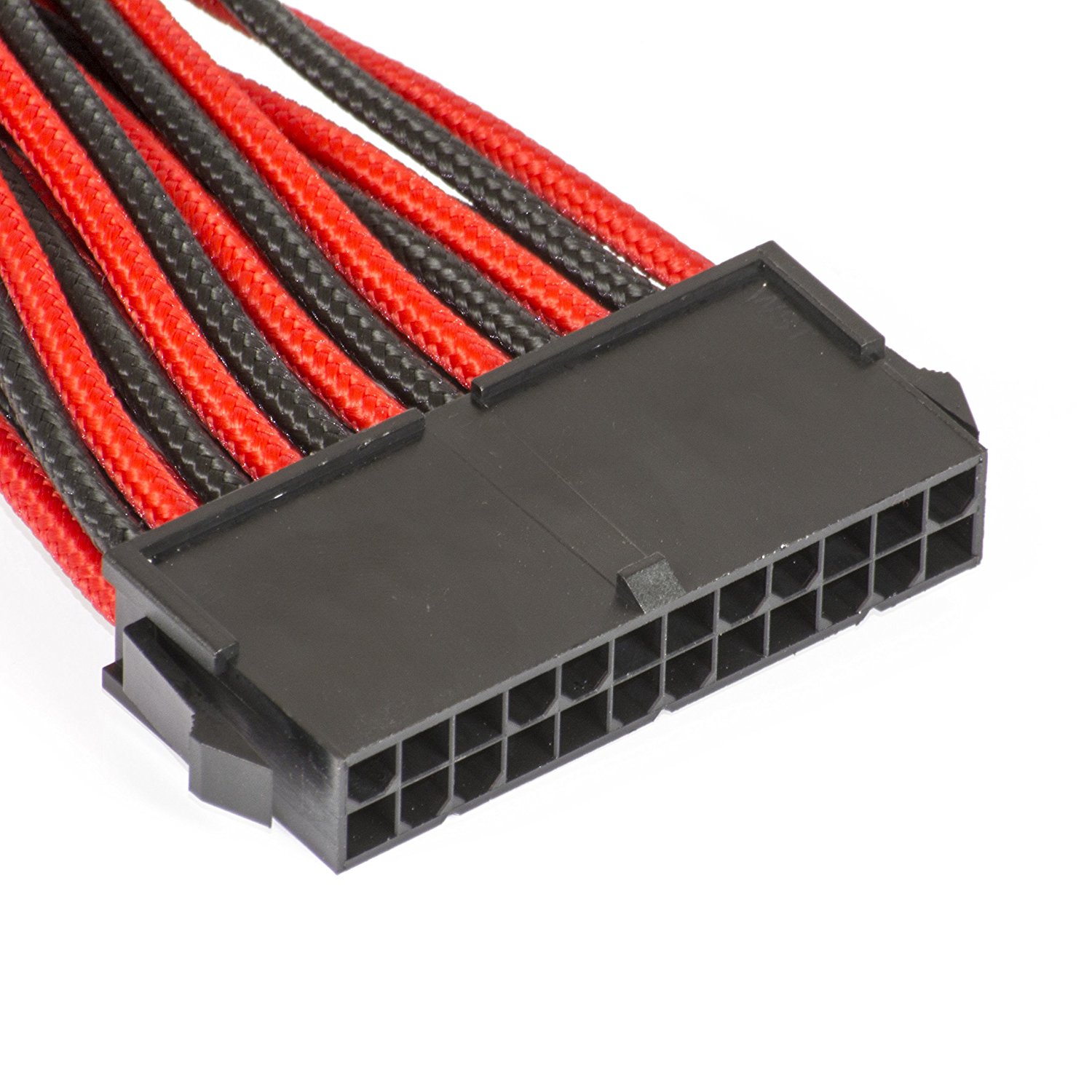 Phanteks - Cable PSU Phanteks Sleeved 24-Pines ATX 50cm Negro / Rojo