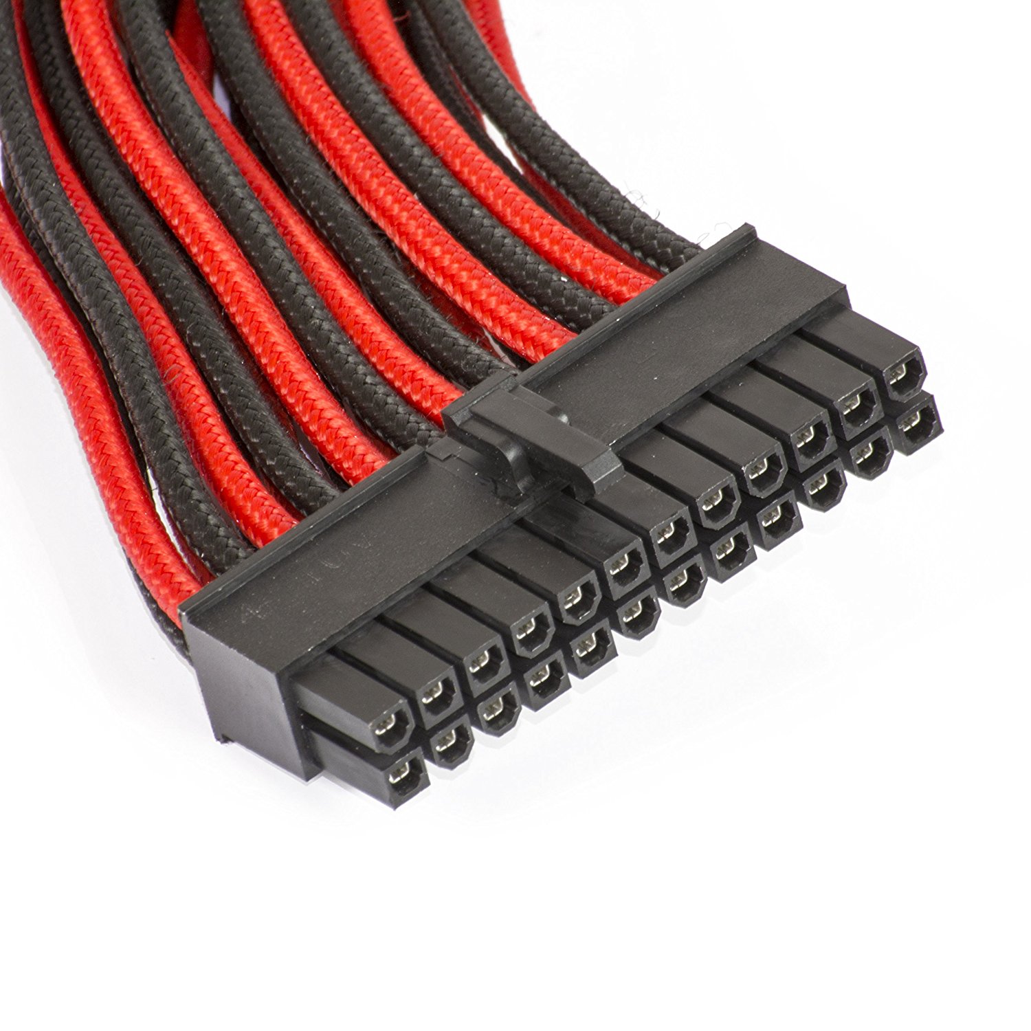 Phanteks - Cable PSU Phanteks Sleeved 24-Pines ATX 50cm Negro / Rojo