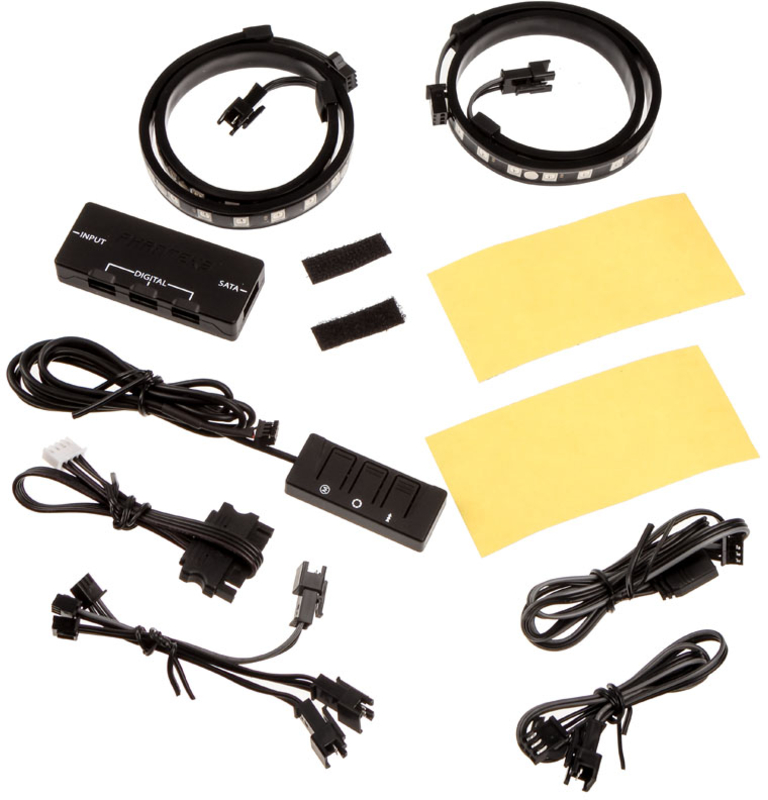 Phanteks - Kit Digital-RGB con Controlador e 2x LED-Strip
