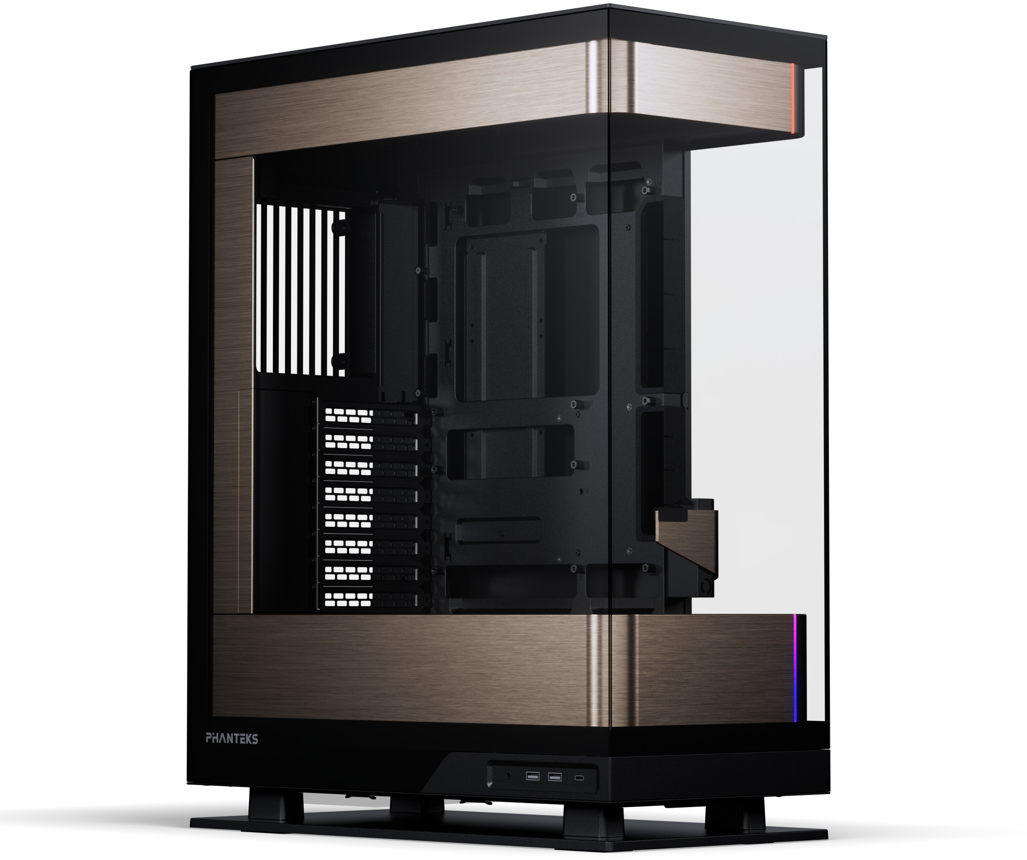 Caja ATX Phanteks Evolv Series X2 Vidro Temperado DRGB Negro/Dorado