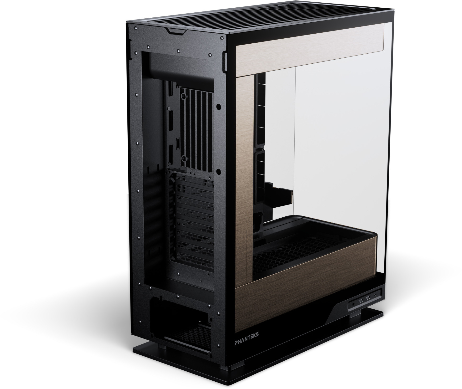 Phanteks - Caja ATX Phanteks Evolv Series X2 Vidro Temperado DRGB Negro/Dorado