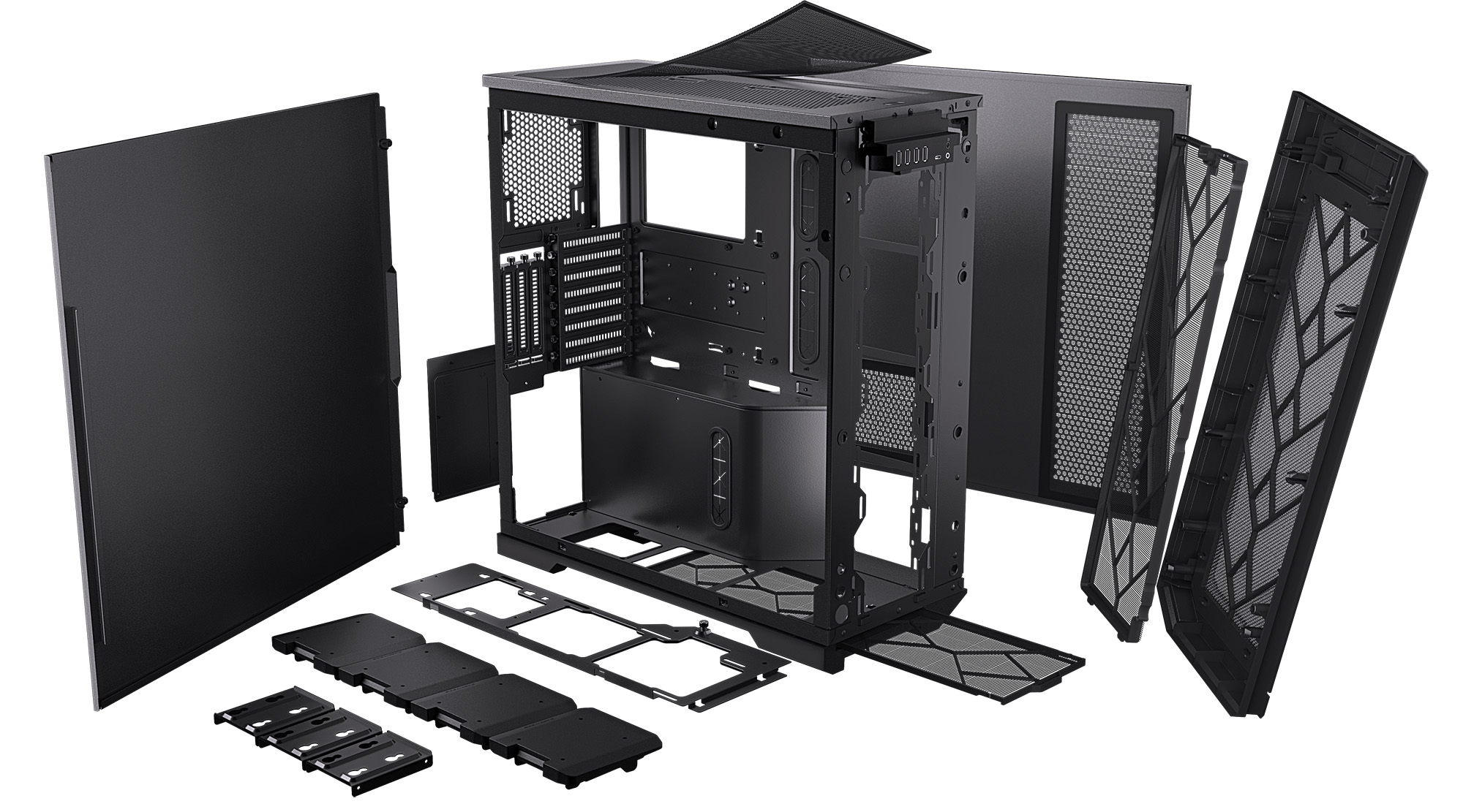 Phanteks - Caja E-ATX Phanteks Enthoo Pro 2 Server XL-EBB Negro