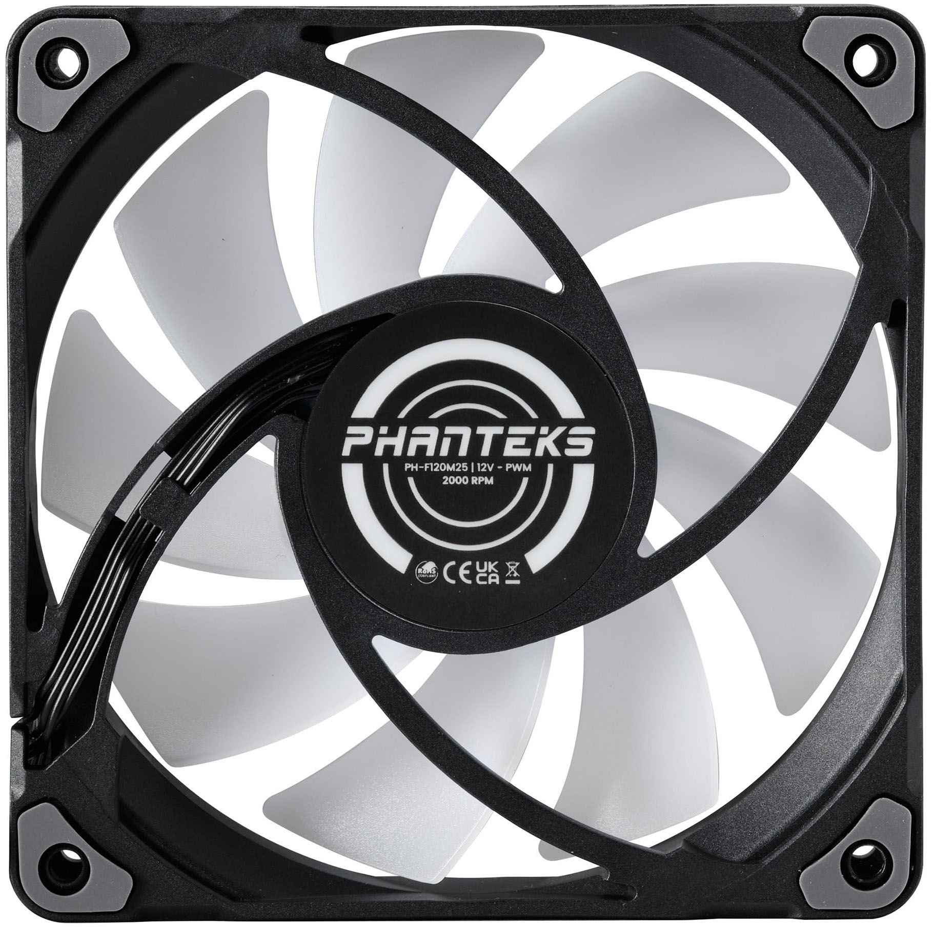 Phanteks - Ventilador Phanteks M25 PWM D-RGB Negra Pack 3- 120mm