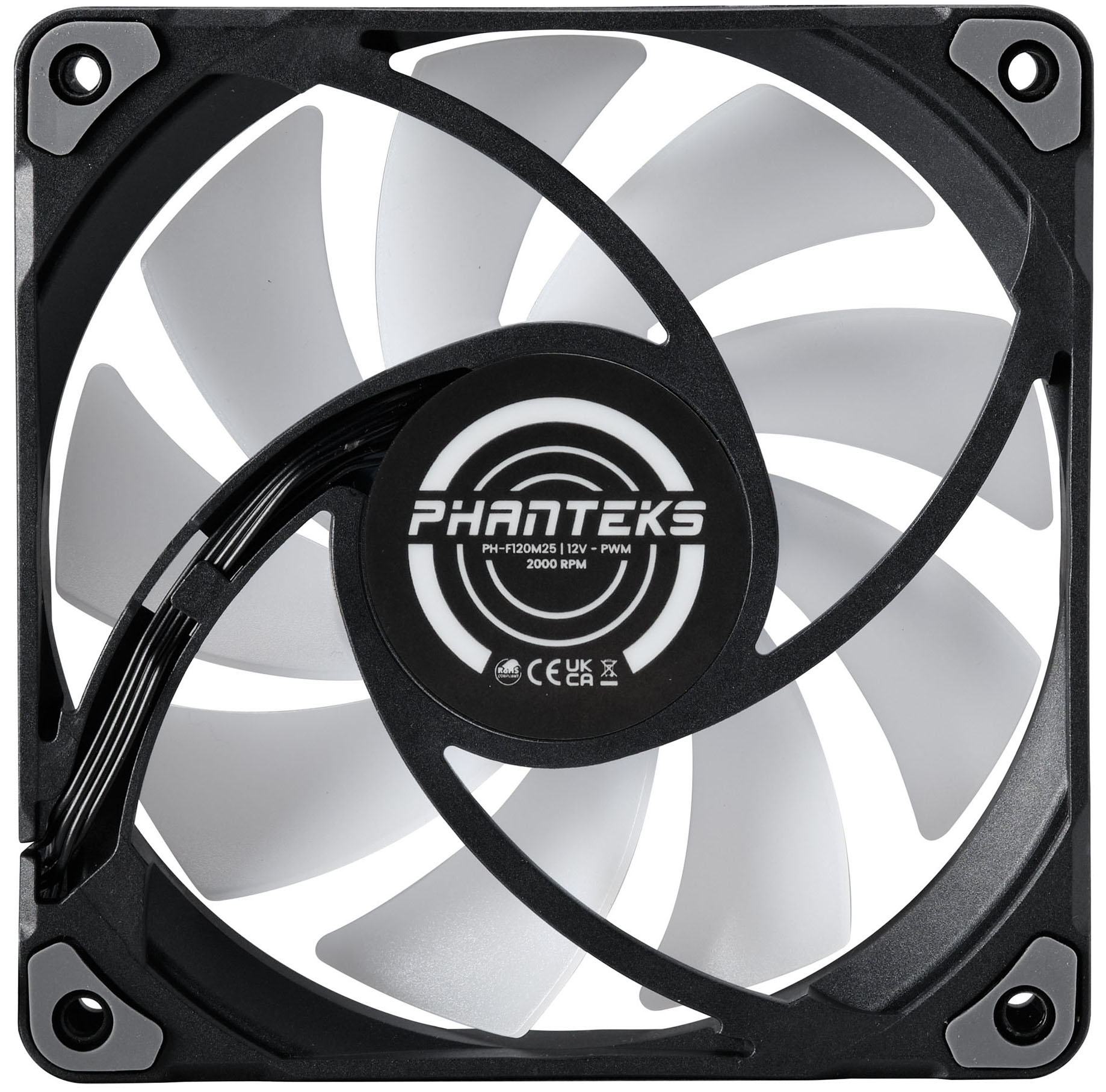 Phanteks - Ventilador Phanteks M25 PWM D-RGB Negra- 120mm