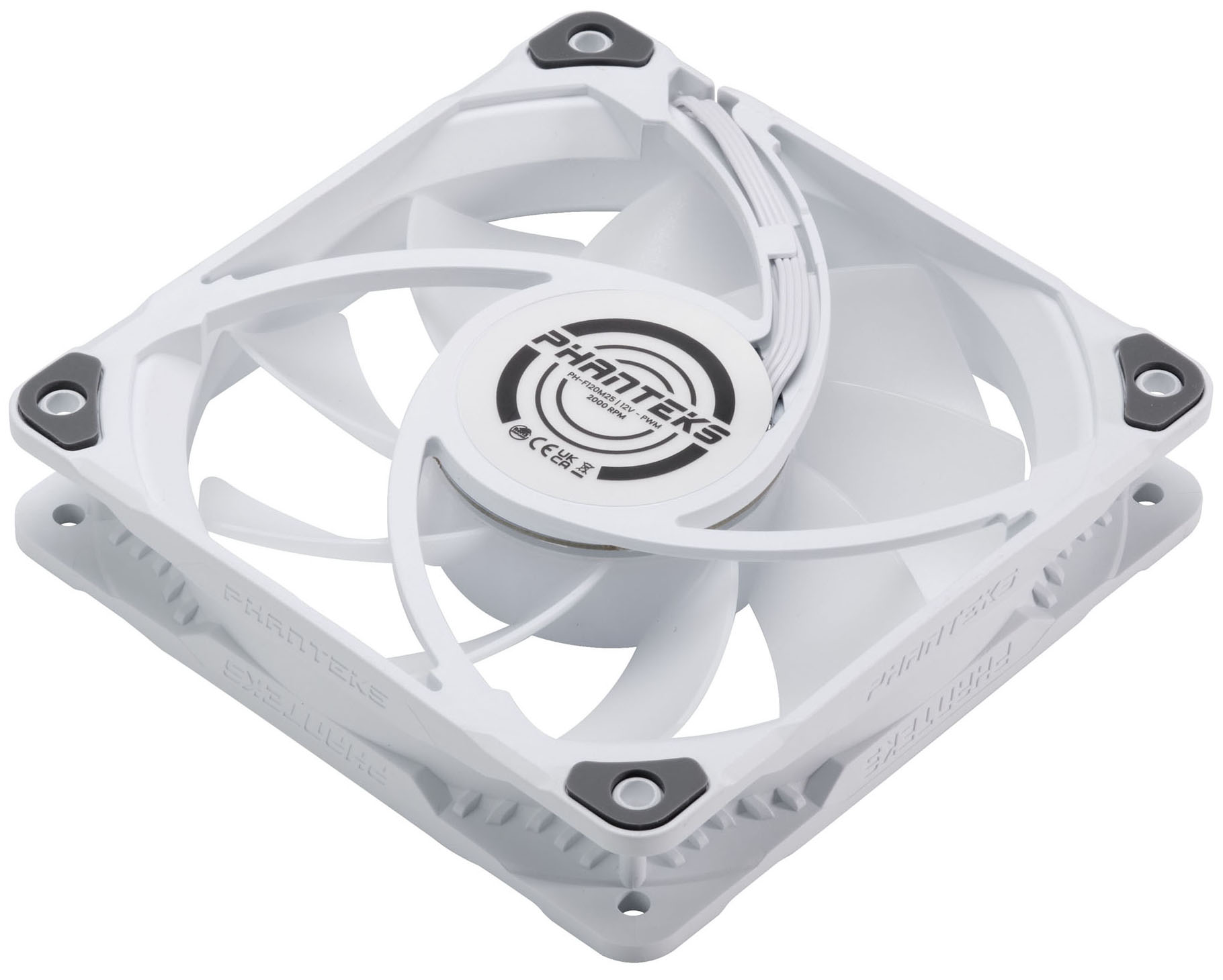 Phanteks - Ventilador Phanteks M25 PWM D-RGB Blanca Pack 3- 120mm