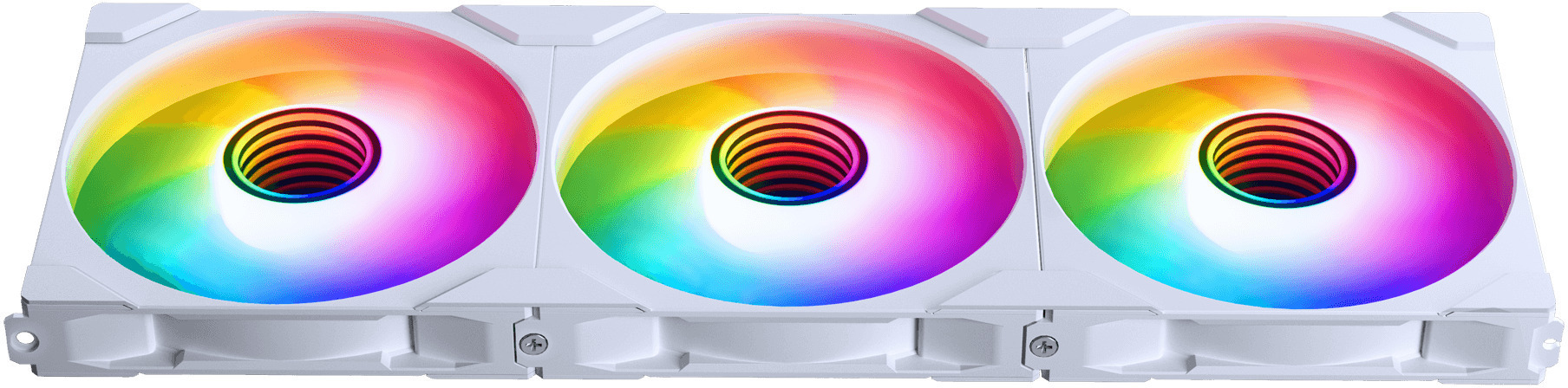 Ventilador Phanteks M25 Gen2 140mm PWM Reversed Airflow D-RGB Blanco (Pack 3)