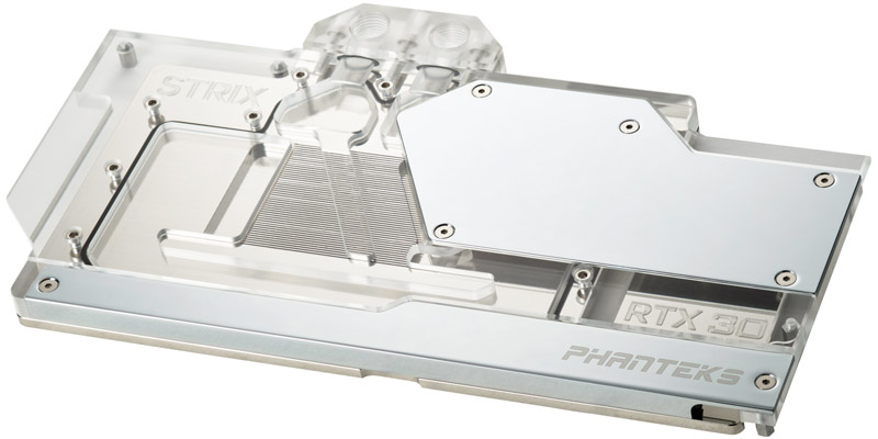 Phanteks - Bloco VGA Phanteks Glacier G30 D-RGB - Asus Strix RTX 3080/3090 Chrome