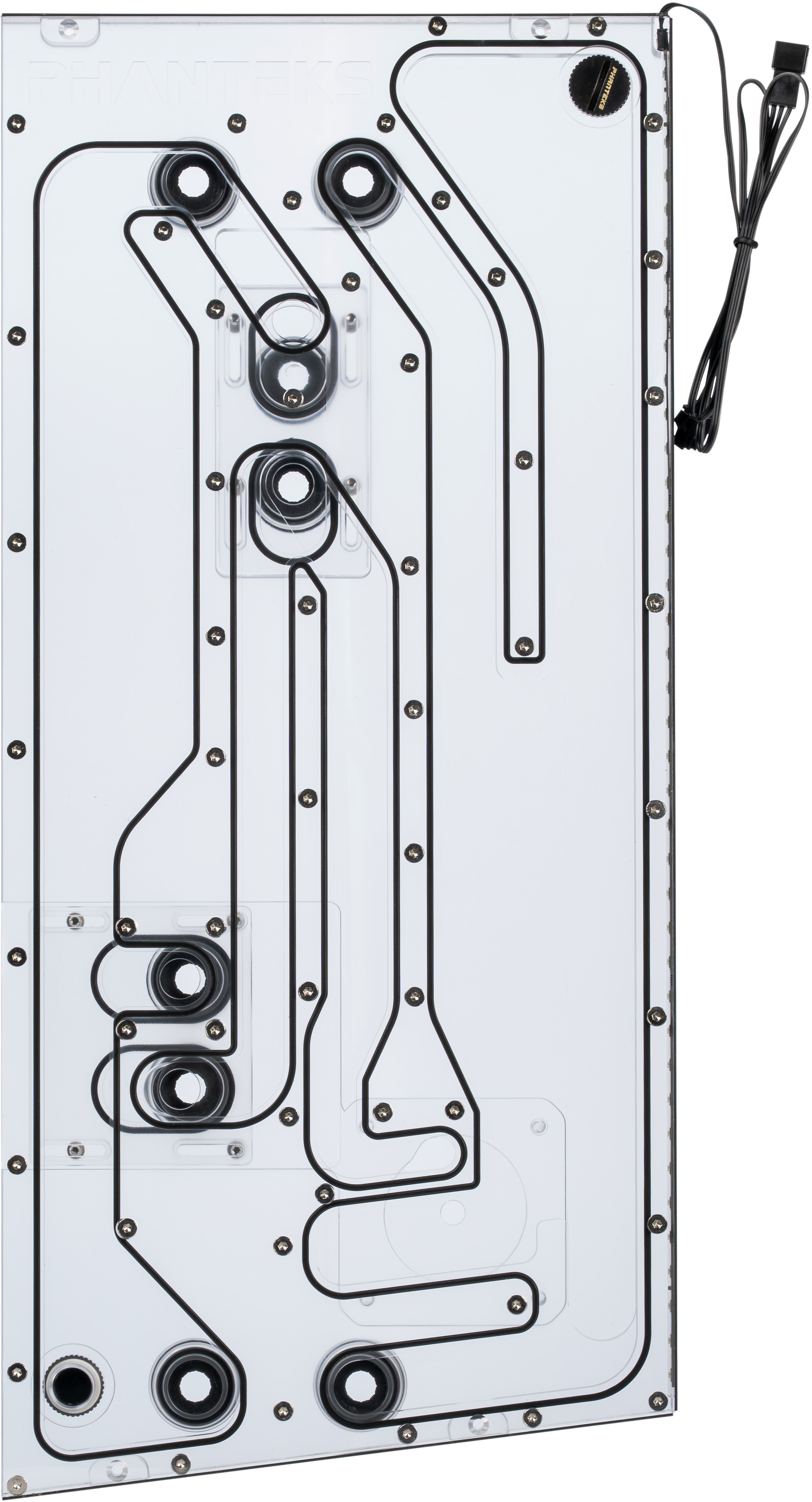 Phanteks - Phanteks Glacier EZ-Fit DIS-NV5 Distro Plate 16mm EZ-Fit Negro para Phanteks NV5