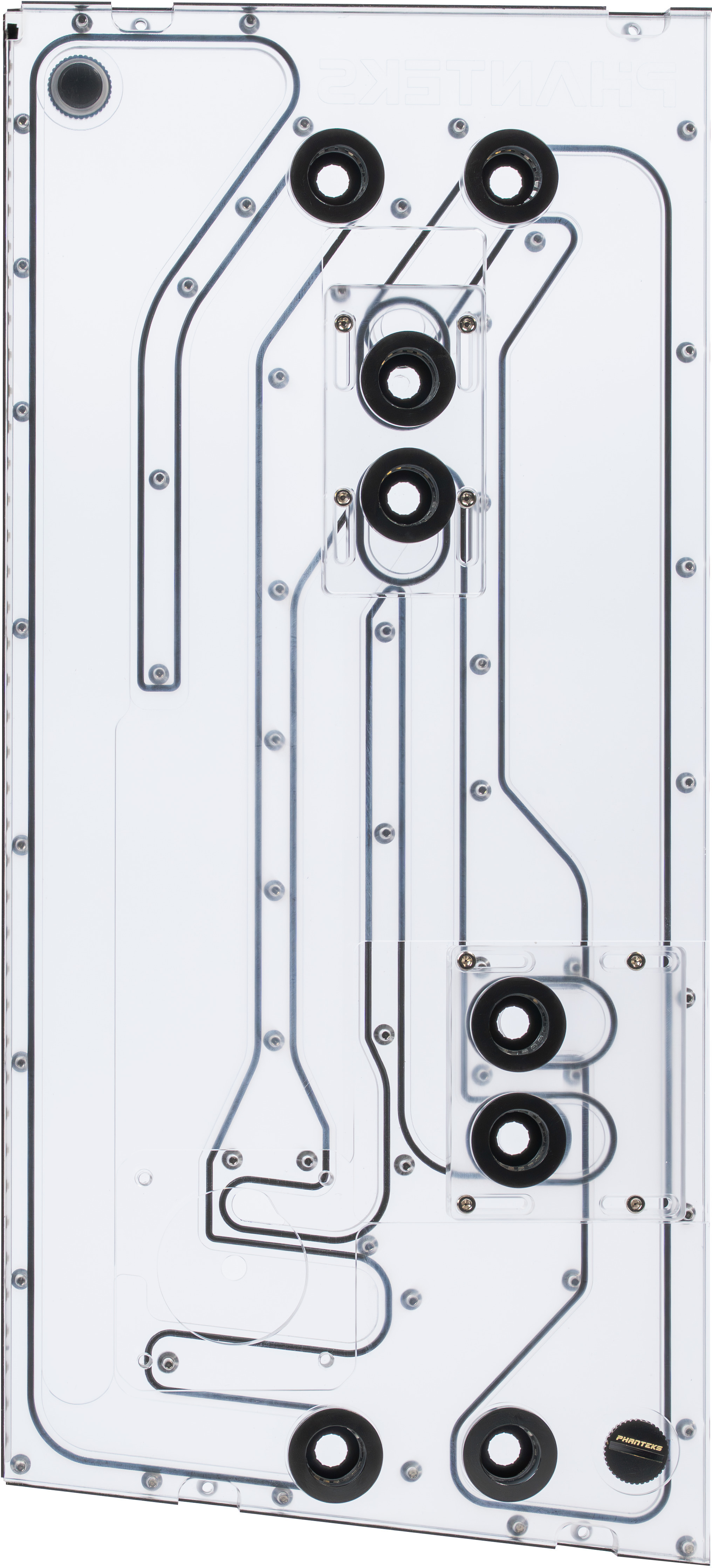 Phanteks - Phanteks Glacier EZ-Fit DIS-NV5 Distro Plate 16mm EZ-Fit Negro para Phanteks NV5