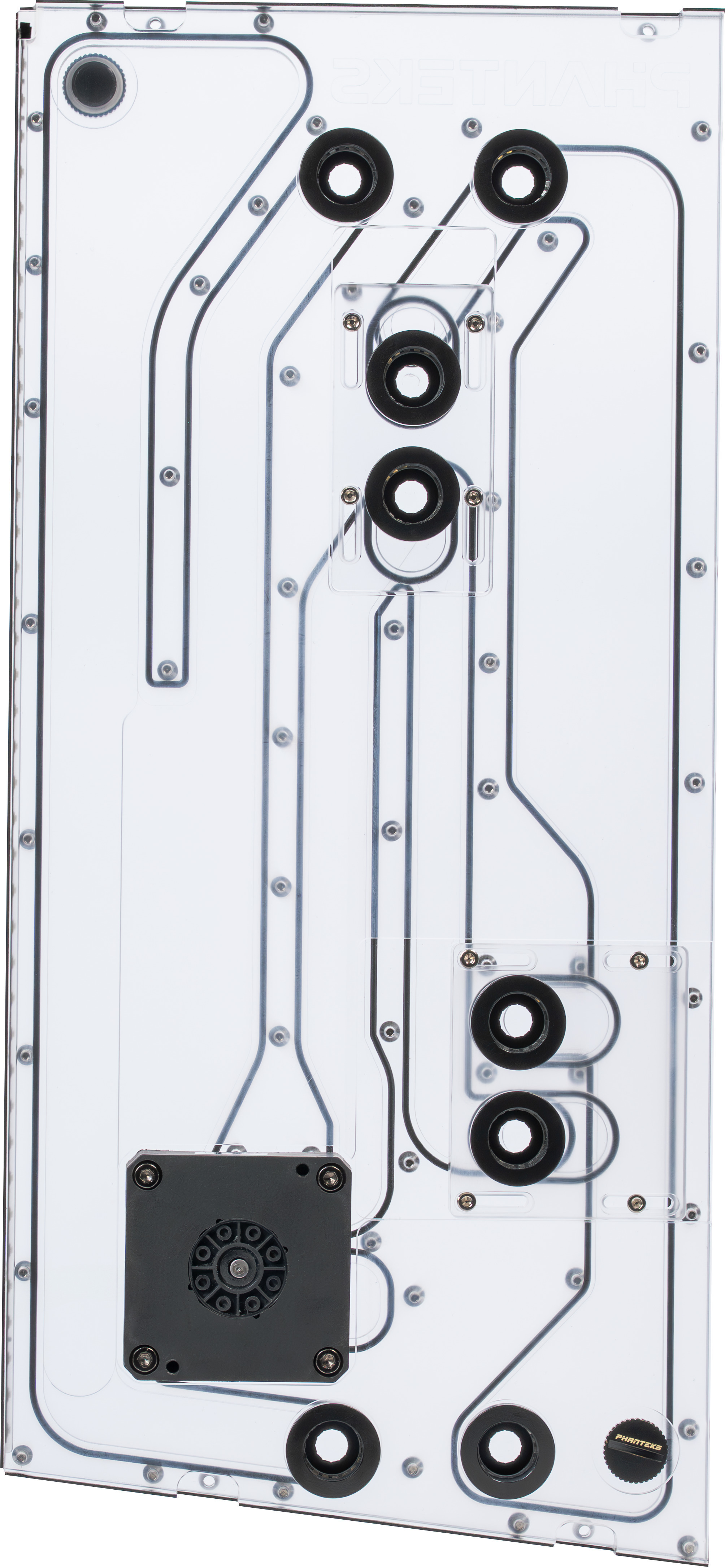 Phanteks - Phanteks Glacier EZ-Fit DIS-NV5 Distro Plate 16mm EZ-Fit Negro para Phanteks NV5