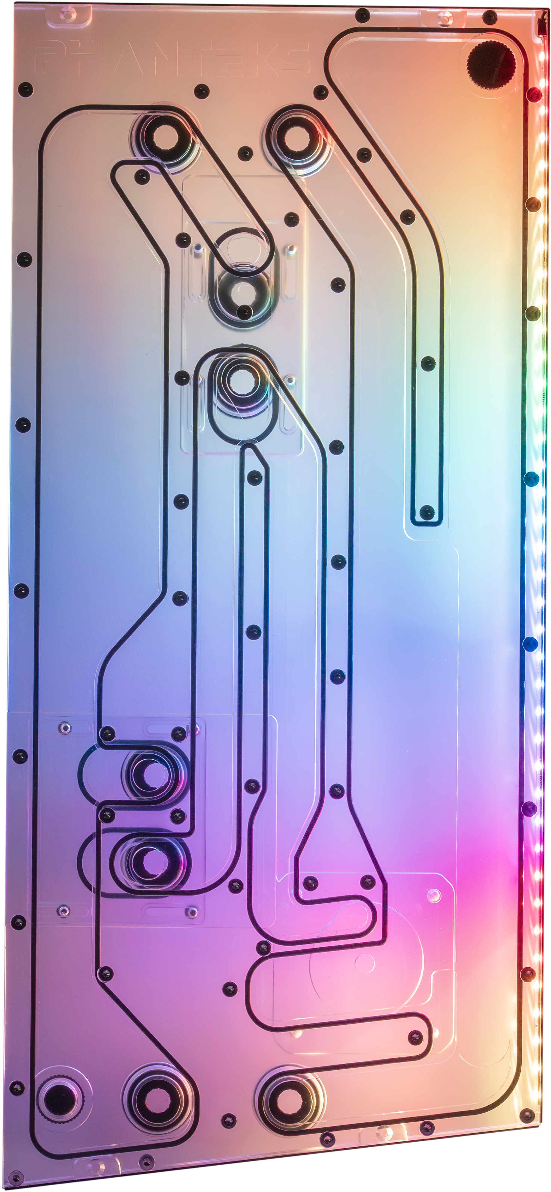 Phanteks - Phanteks Glacier EZ-Fit DIS-NV5 Distro Plate 16mm EZ-Fit Negro para Phanteks NV5