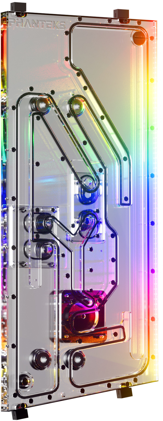 Phanteks - Phanteks Glacier EZ-Fit DIS-NV7 Distro Plate 16mm EZ-Fit Negro para Phanteks NV7