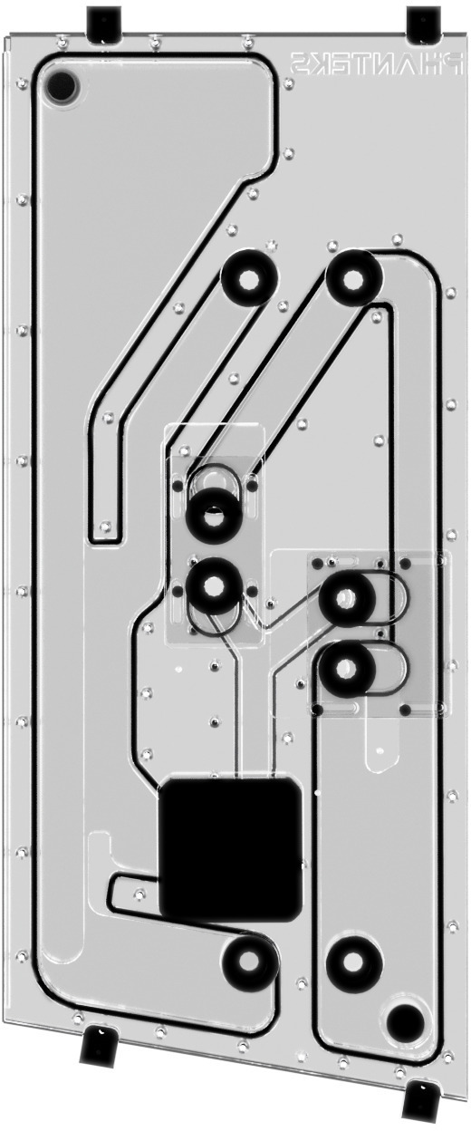 Phanteks - Phanteks Glacier EZ-Fit DIS-NV7 Distro Plate 16mm EZ-Fit Negro para Phanteks NV7