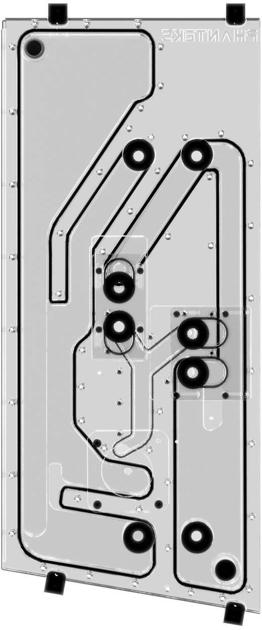 Phanteks - Phanteks Glacier EZ-Fit DIS-NV7 Distro Plate 16mm EZ-Fit Negro para Phanteks NV7
