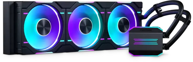 Water Cooler CPU Phanteks Glacier One 360D30 DRGB X2 Negro - 360mm