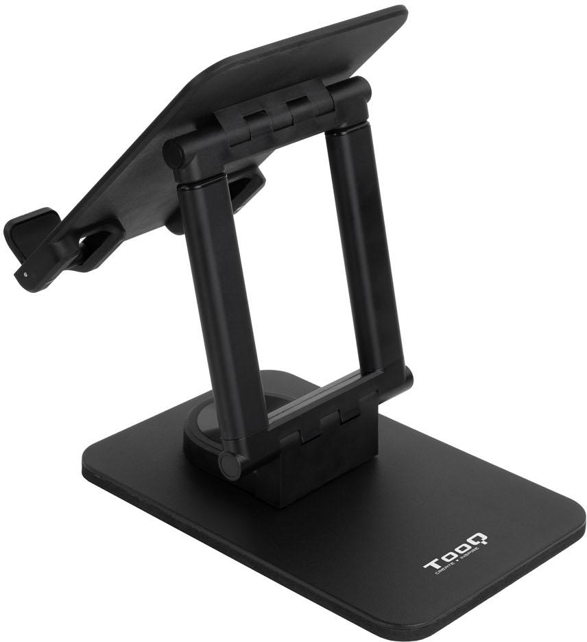 Tooq - Soporte Mesa Tooq Giratório Ajustable p/ Tablet Max. 13" Negro