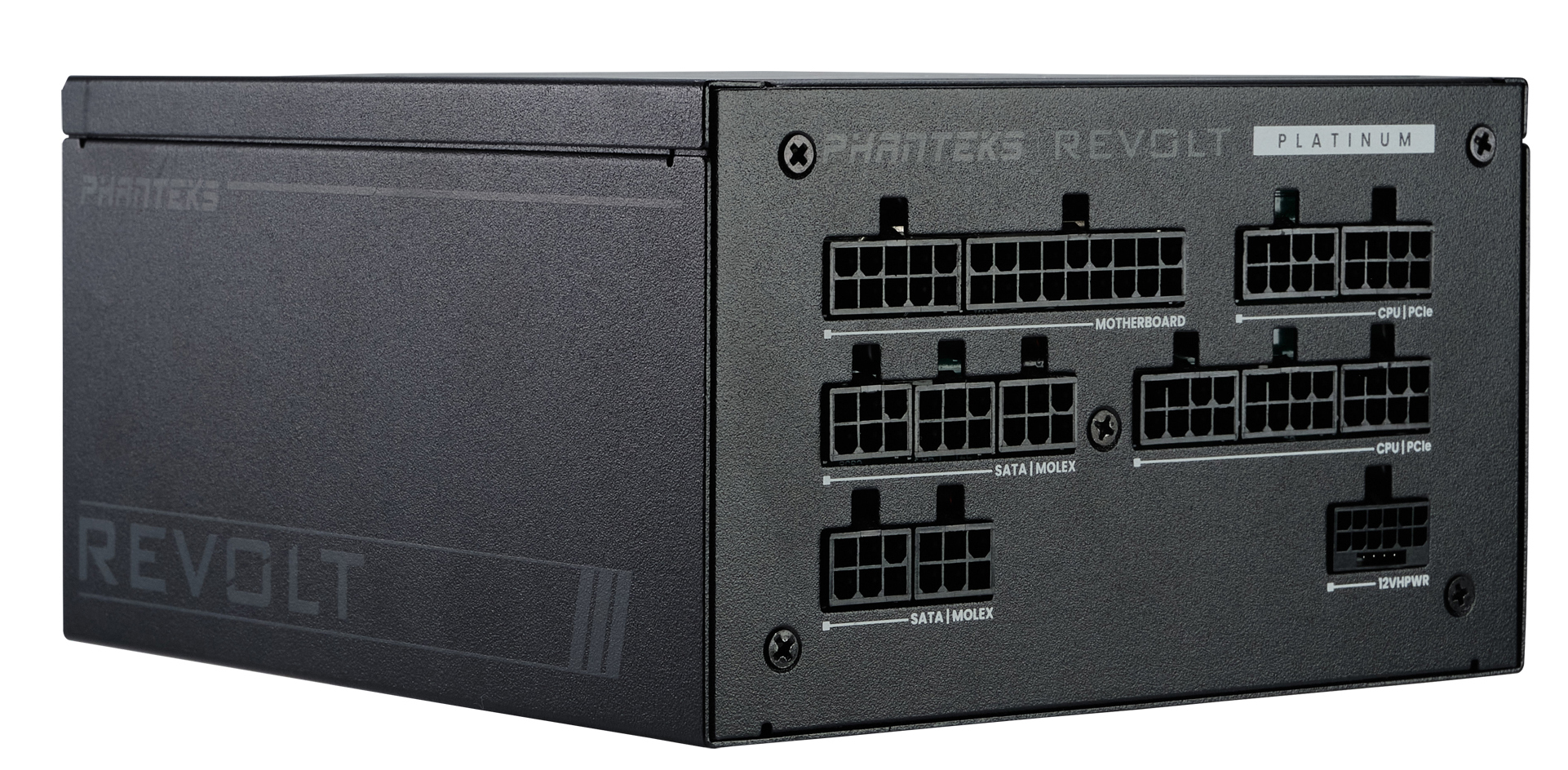Phanteks - Fuente Modular Phanteks Revolt ATX 3.0 PCIe 5.0 1000W Platinum Preta (Sin Cables Incluídos)