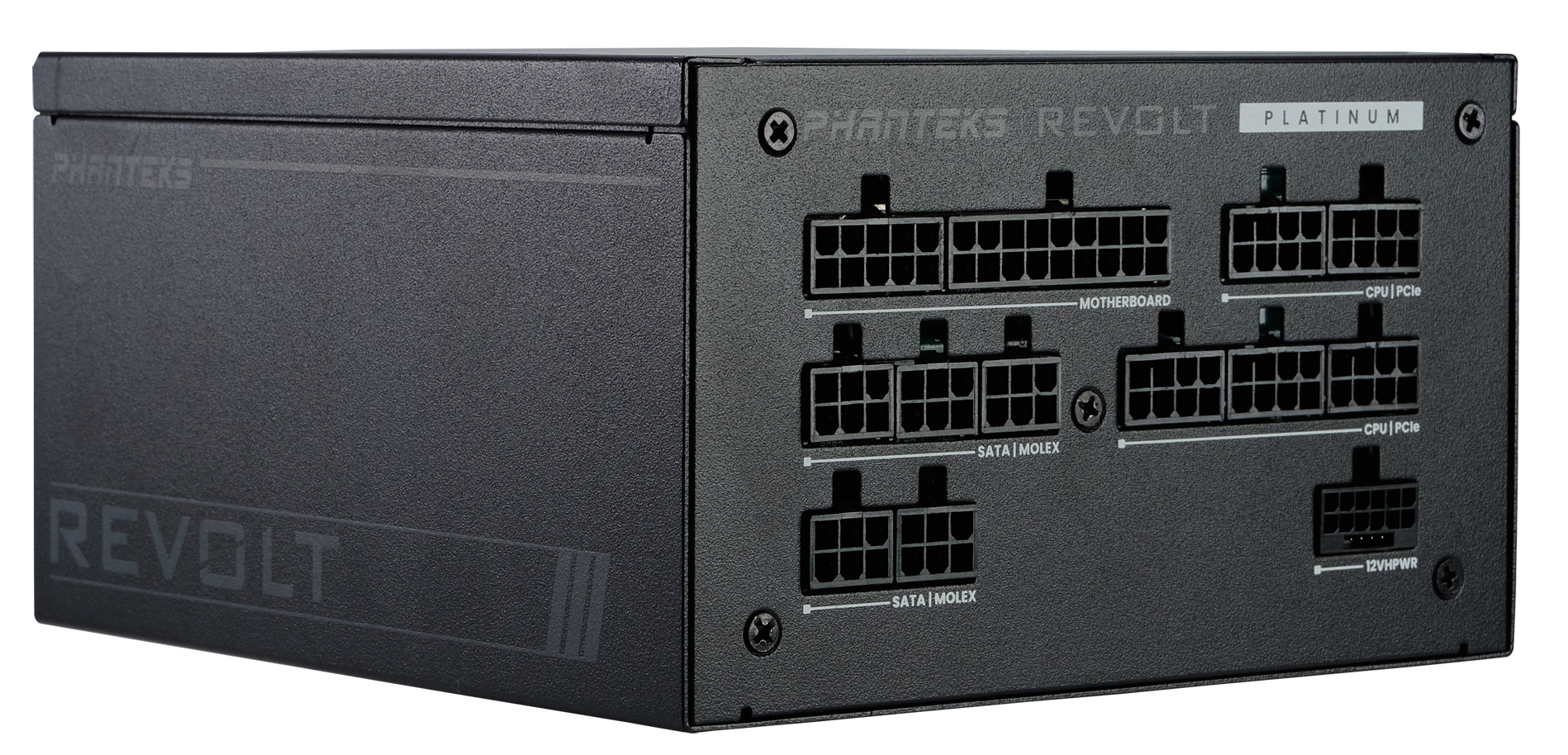 Fuente Modular Phanteks Revolt ATX 3.0 PCIe 5.0 1200W Platinum Preta (Sin Cables Incluídos)