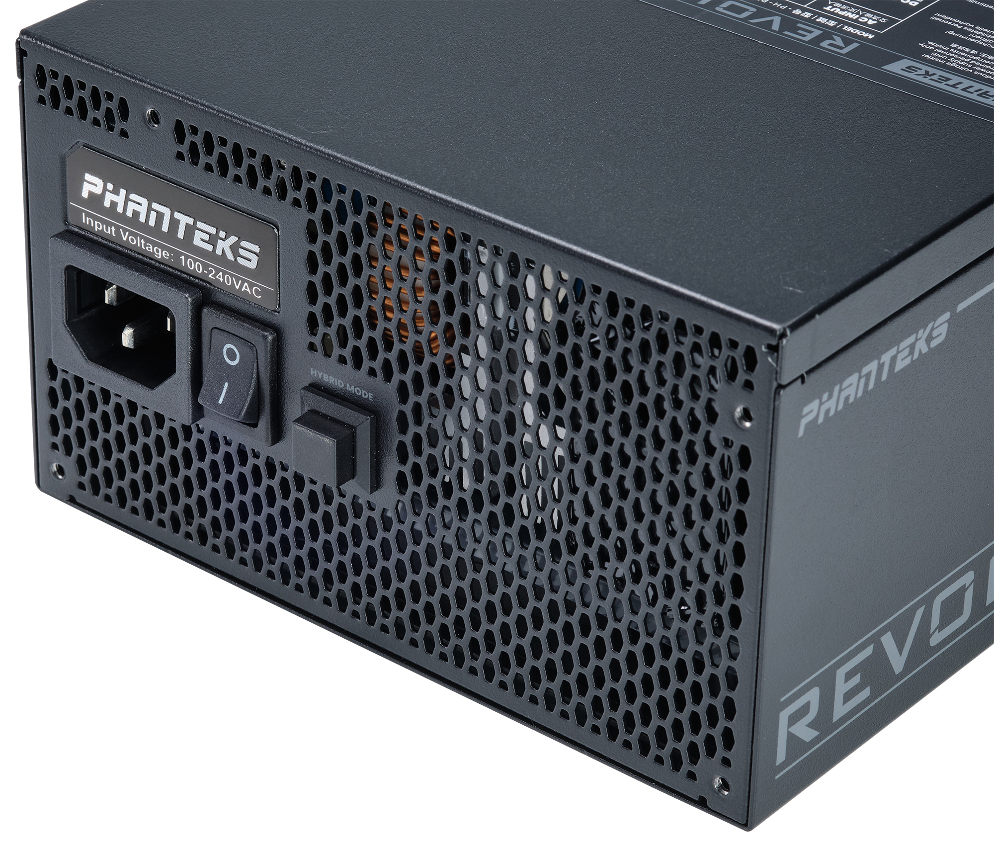 Phanteks - Fuente Modular Phanteks Revolt ATX 3.0 PCIe 5.0 1200W Platinum Preta (Sin Cables Incluídos)