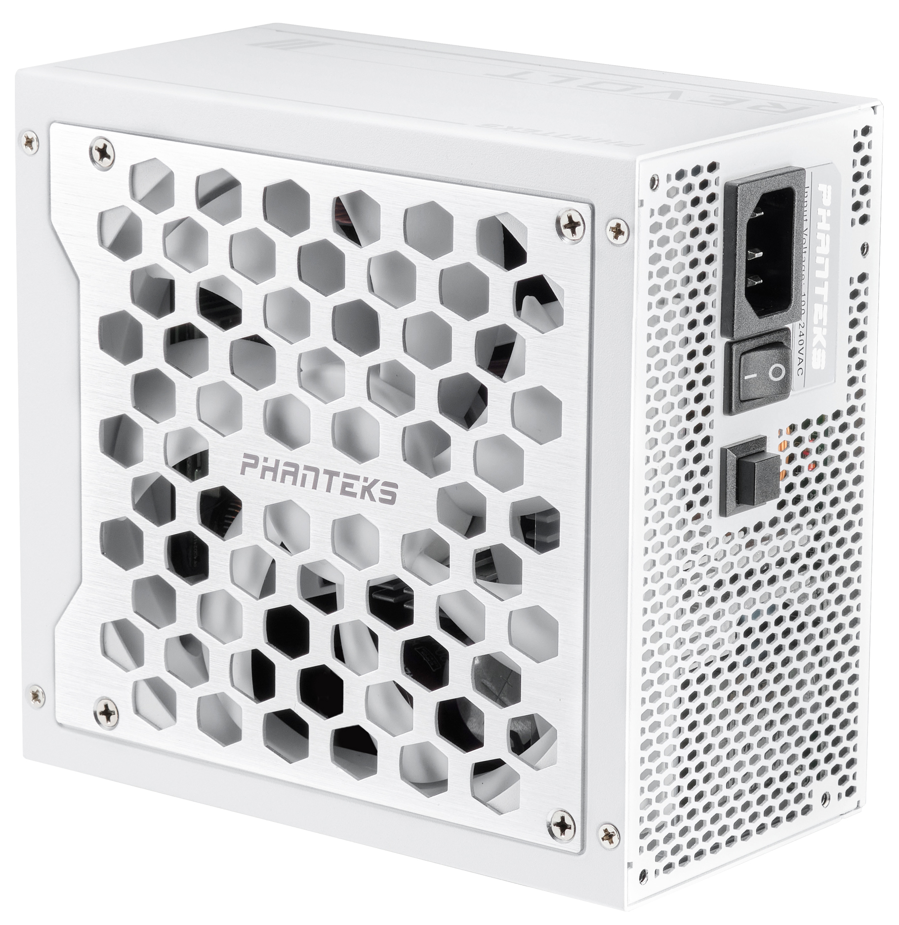 Phanteks - Fuente Modular Phanteks Revolt ATX 3.0 PCIe 5.0 1200W Platinum Branca (Sin Cables Incluídos)