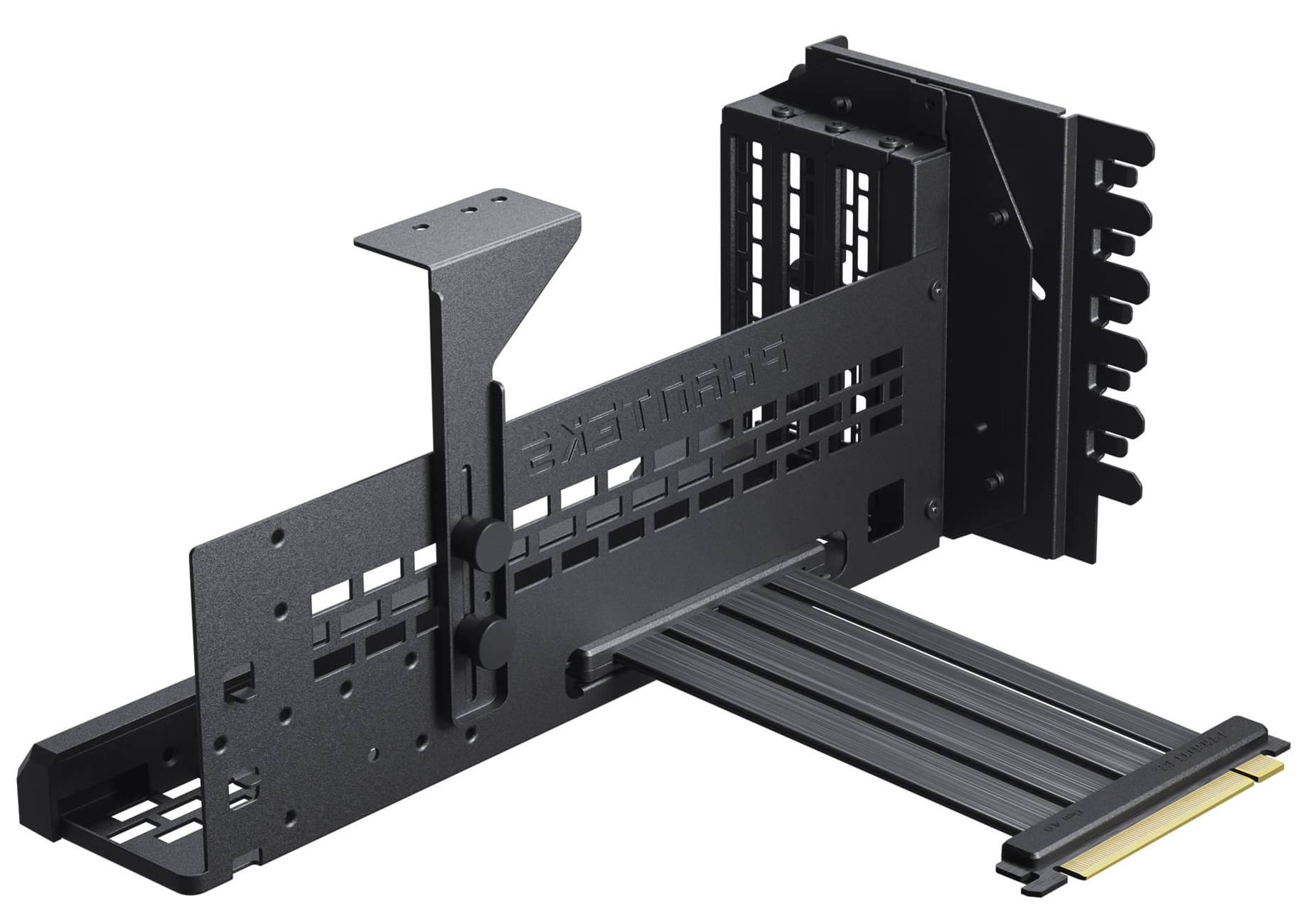 Phanteks - Vertical GPU Bracket Phanteks PCIe Gen4 , DRGB, PCIe 4.0 x 16 Riser Cable, 22cm Negro