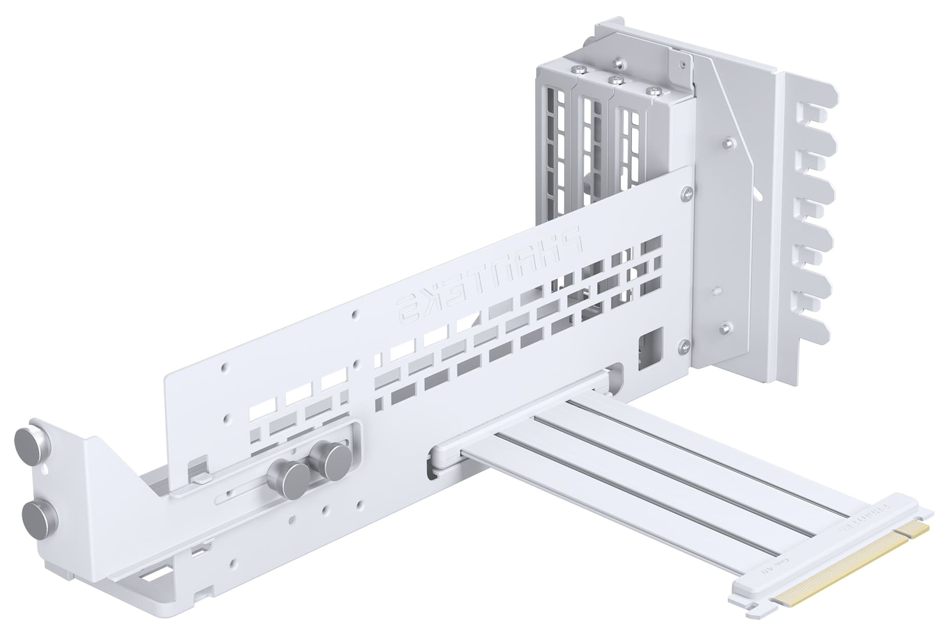 Phanteks - Vertical GPU Bracket Phanteks PCIe Gen4 , DRGB, PCIe 4.0 x 16 Riser Cable, 22cm Blanco