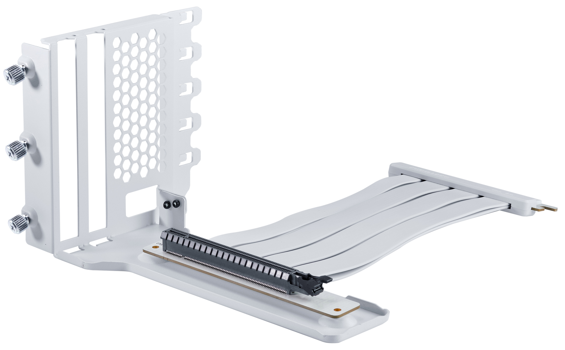 Phanteks - GPU Bracket Phanteks+Cable PCI-E 4.0x16 Tira Riser 22cm Blanco