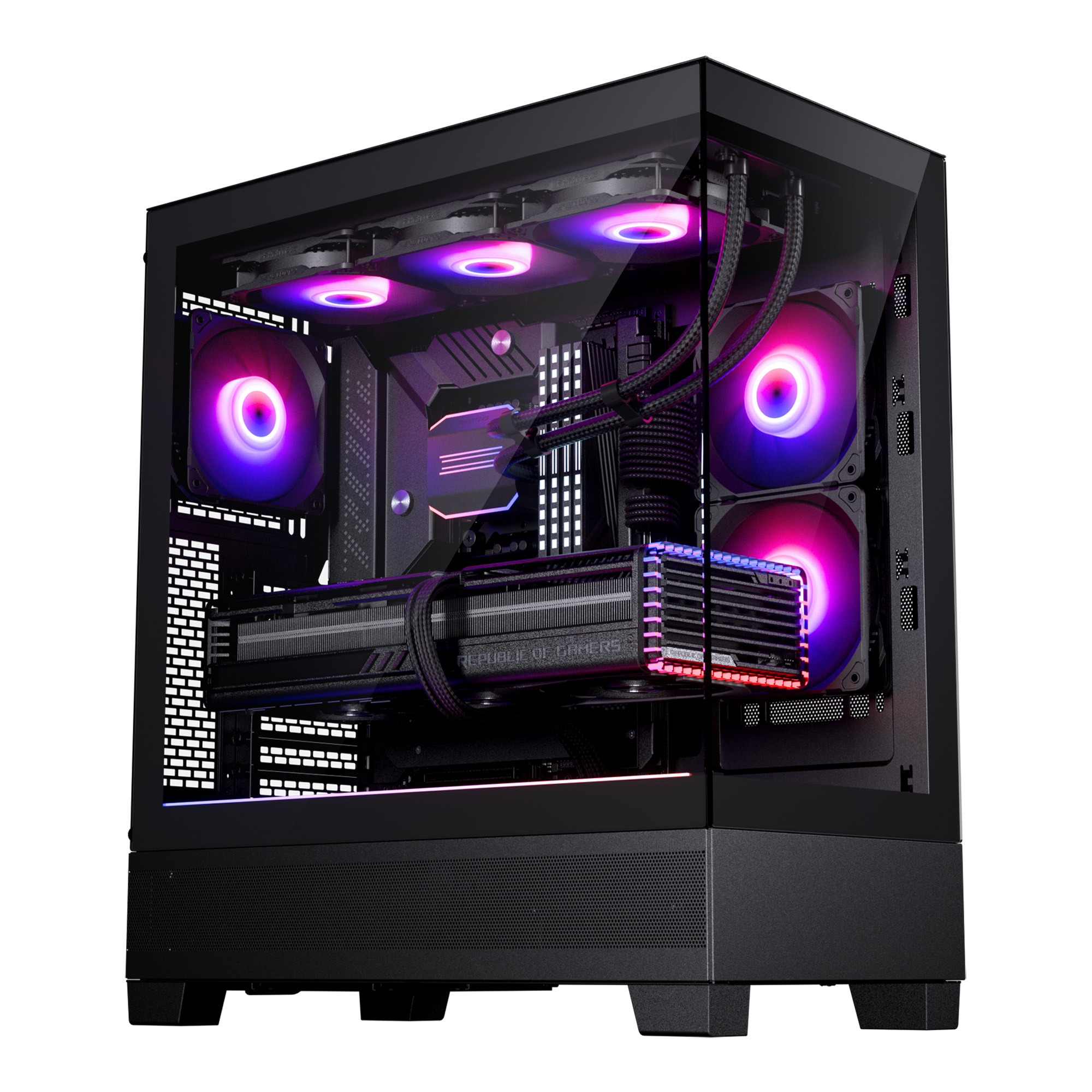 Phanteks - Caja ATX Phanteks XT View D-RGB Vidrio Templado Negro