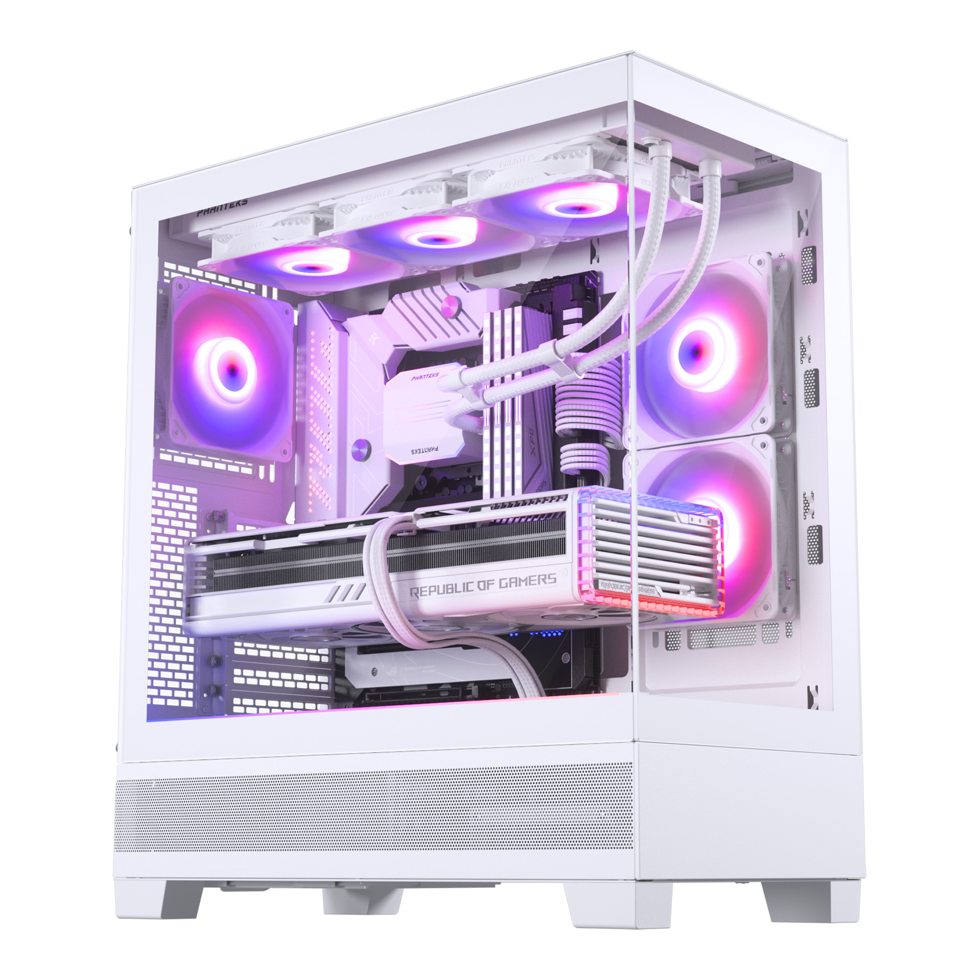 Phanteks - Caja ATX Phanteks XT View D-RGB Vidrio Templado Blanco