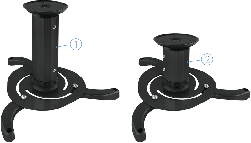 Tooq - Soporte de Techo Tooq para Proyectores Max.10kg Negro