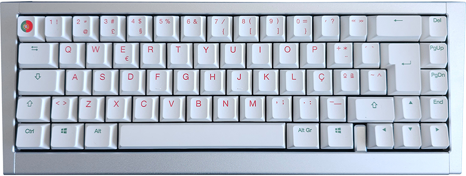 Kit de Teclado DYI Ducky Outlaw 65 (paquete de bonificación incluido por valor de 150 €) Plata