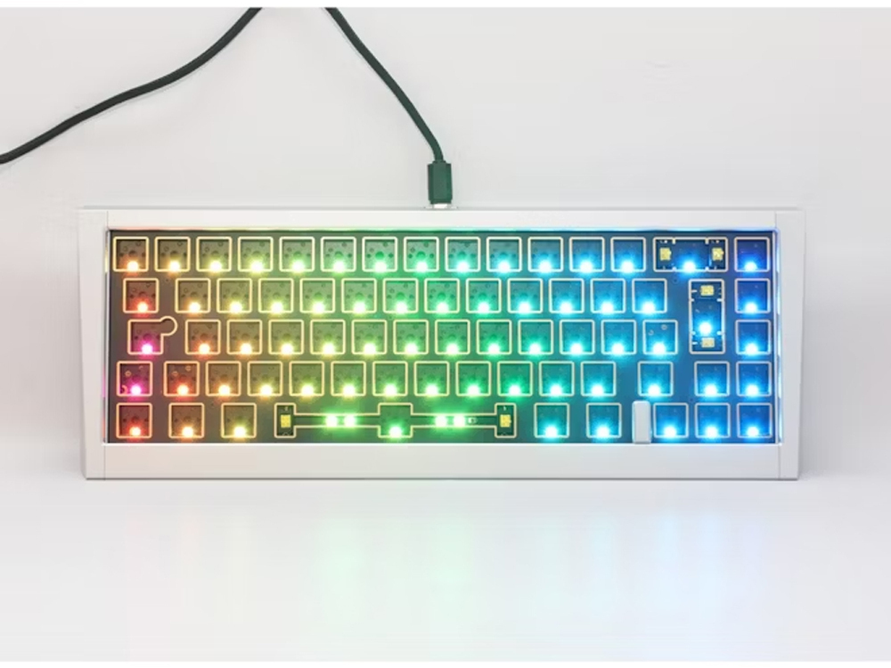 Ducky - Kit de Teclado DYI Ducky Outlaw 65 (paquete de bonificación incluido por valor de 150 €) Plata