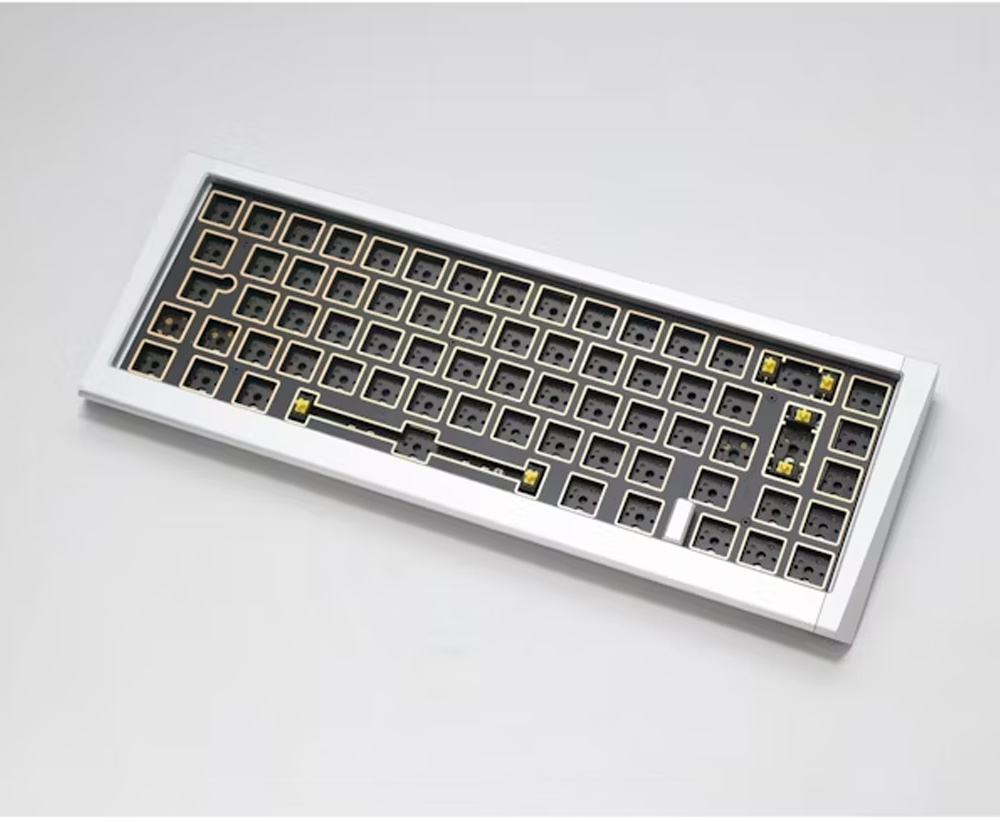 Ducky - Kit de Teclado DYI Ducky Outlaw 65 (paquete de bonificación incluido por valor de 150 €) Plata