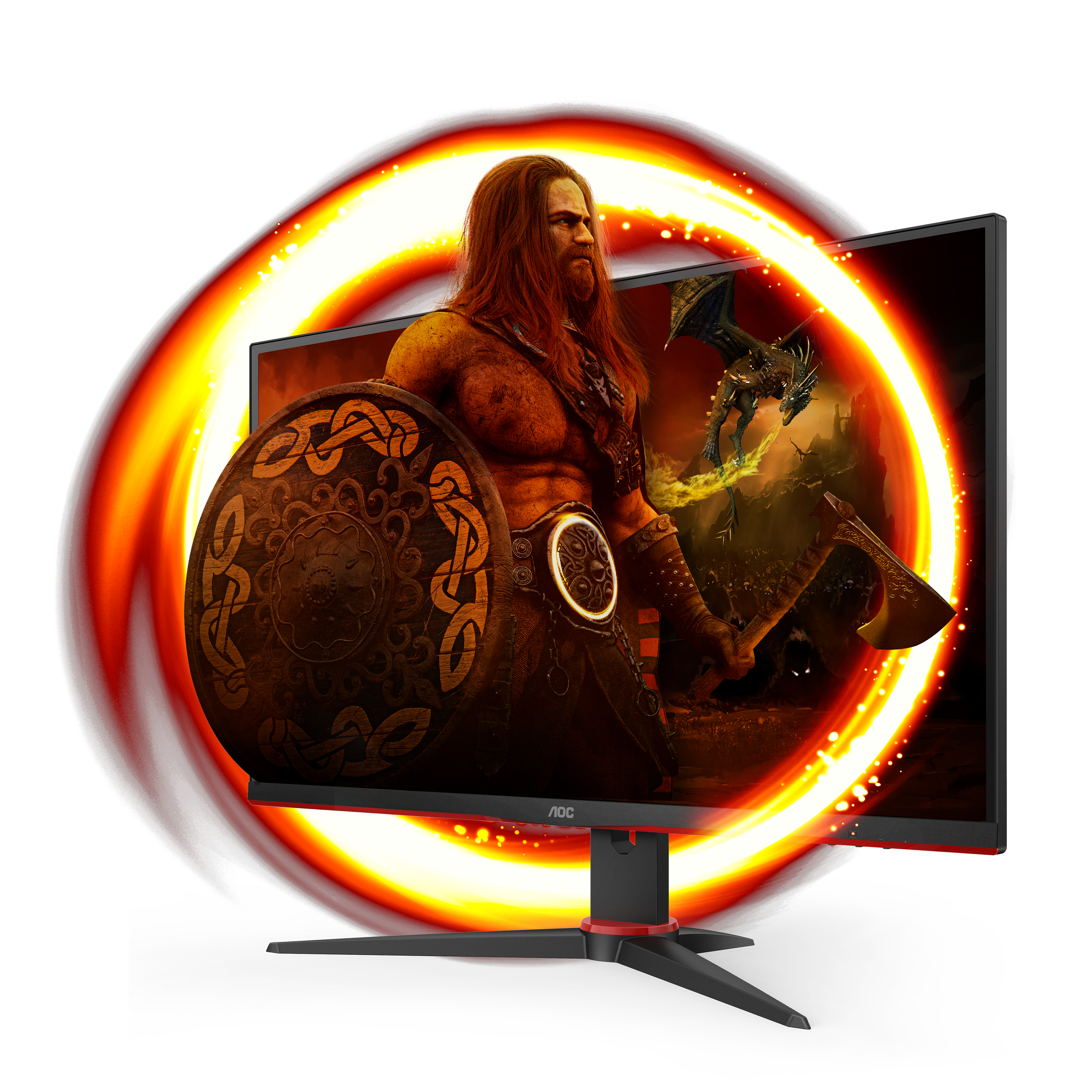 AOC - Monitor AOC Gaming 27" Q27G2E/BK VA QHD 155Hz 1ms FreeSync