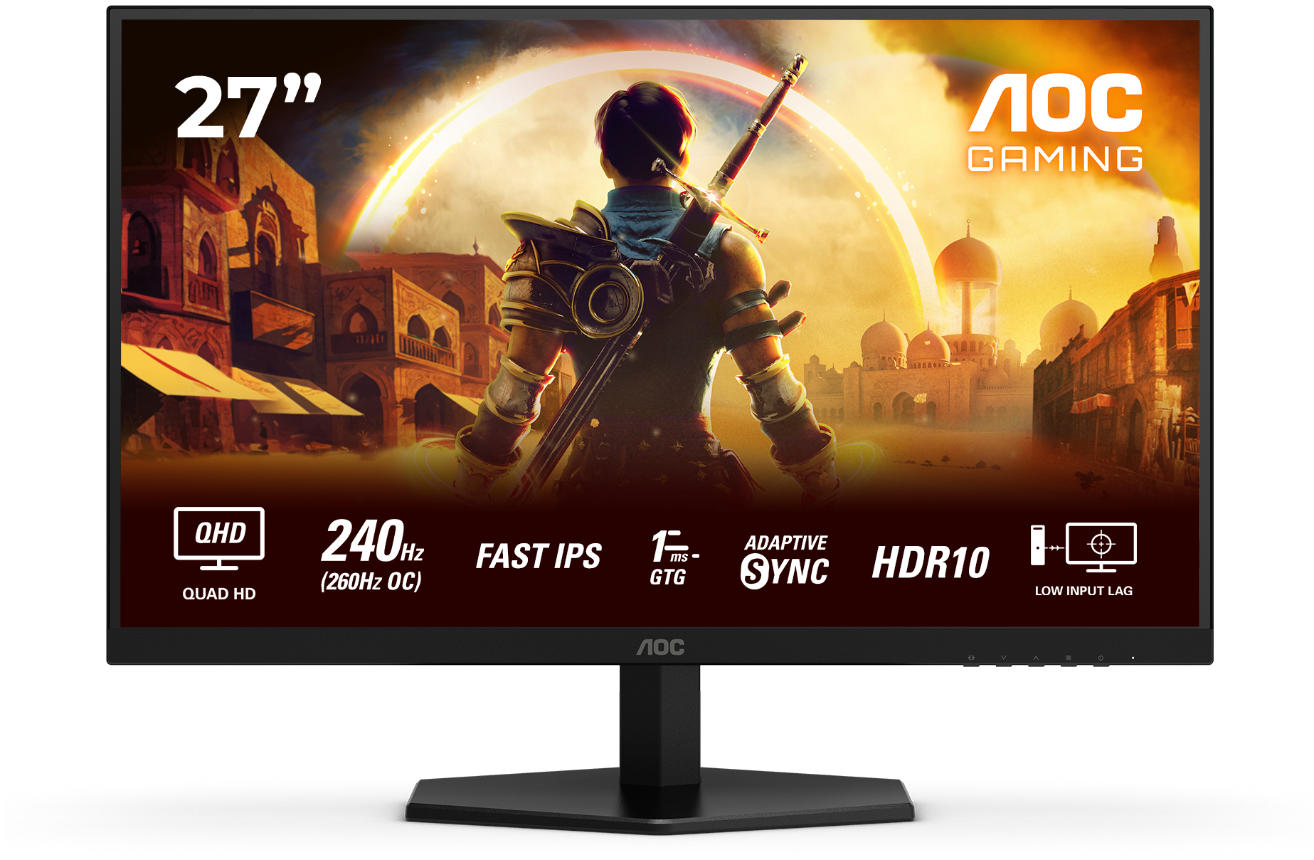 Monitor AOC Gaming 27" Q27G42ZE Fast IPS QHD 240Hz (OC 260Hz) 0.3ms