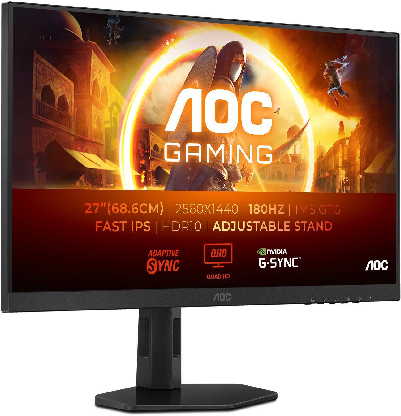 Picture of Picture of ** B Grade ** Monitor AOC Gaming 27" Q27G4XF Fast IPS QHD 180Hz 0.5ms Adaptive Sync HDR10