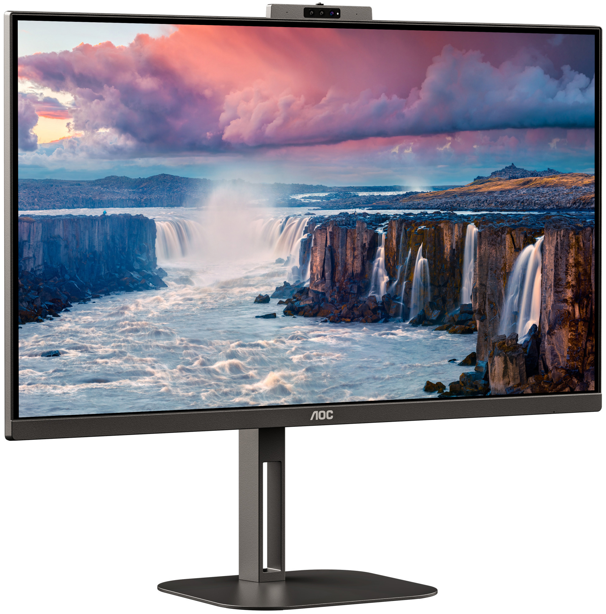 AOC - Monitor AOC 27" Q27V5CW IPS QHD 75Hz 1ms USB-C 3.2 ( DP alt + PD65W) Webcam