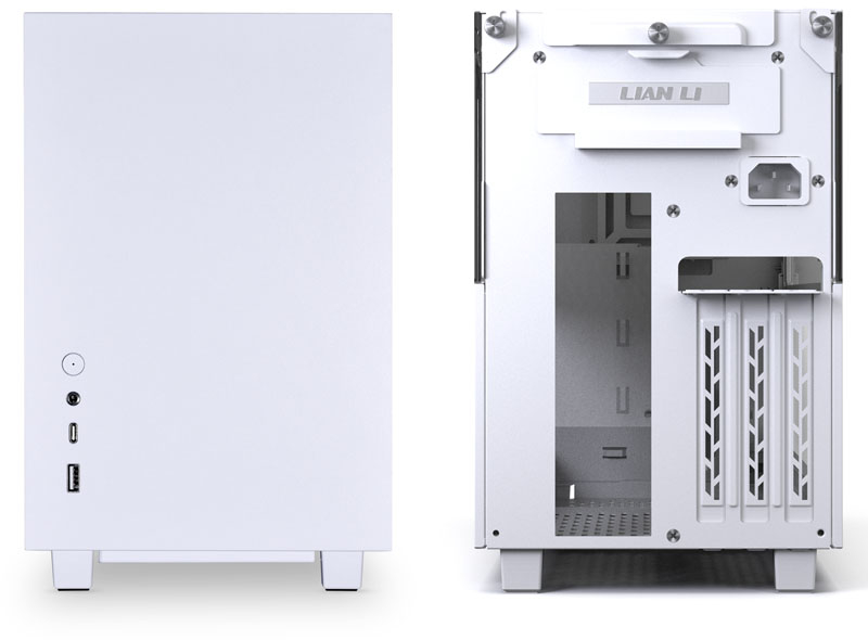 Lian Li - Caja Mini-ITX Lian Li Q58,Blanca, PCIE 3.0 Edition