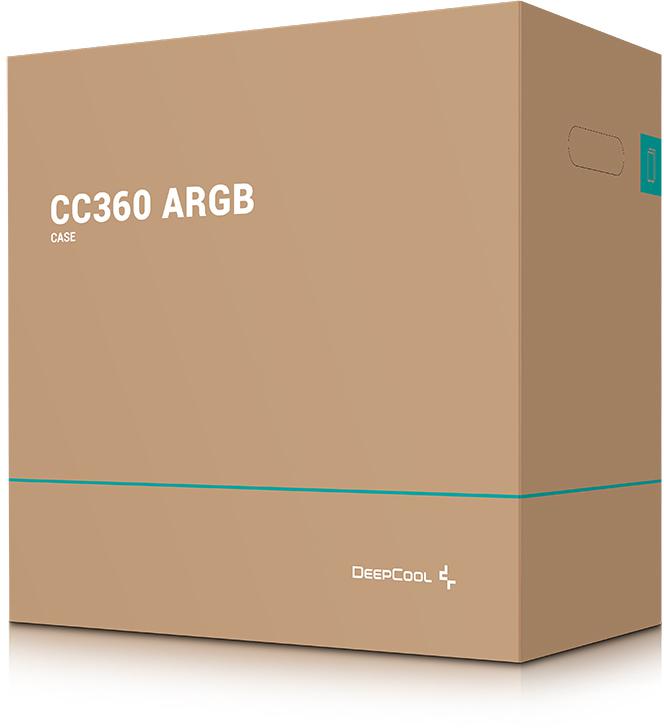 Deepcool - Torre Micro-ATX Deepcool CC360 ARGB Negro Cristal Templado