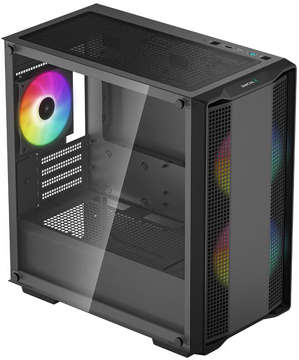 Deepcool - Torre Micro-ATX Deepcool CC360 ARGB Negro Cristal Templado