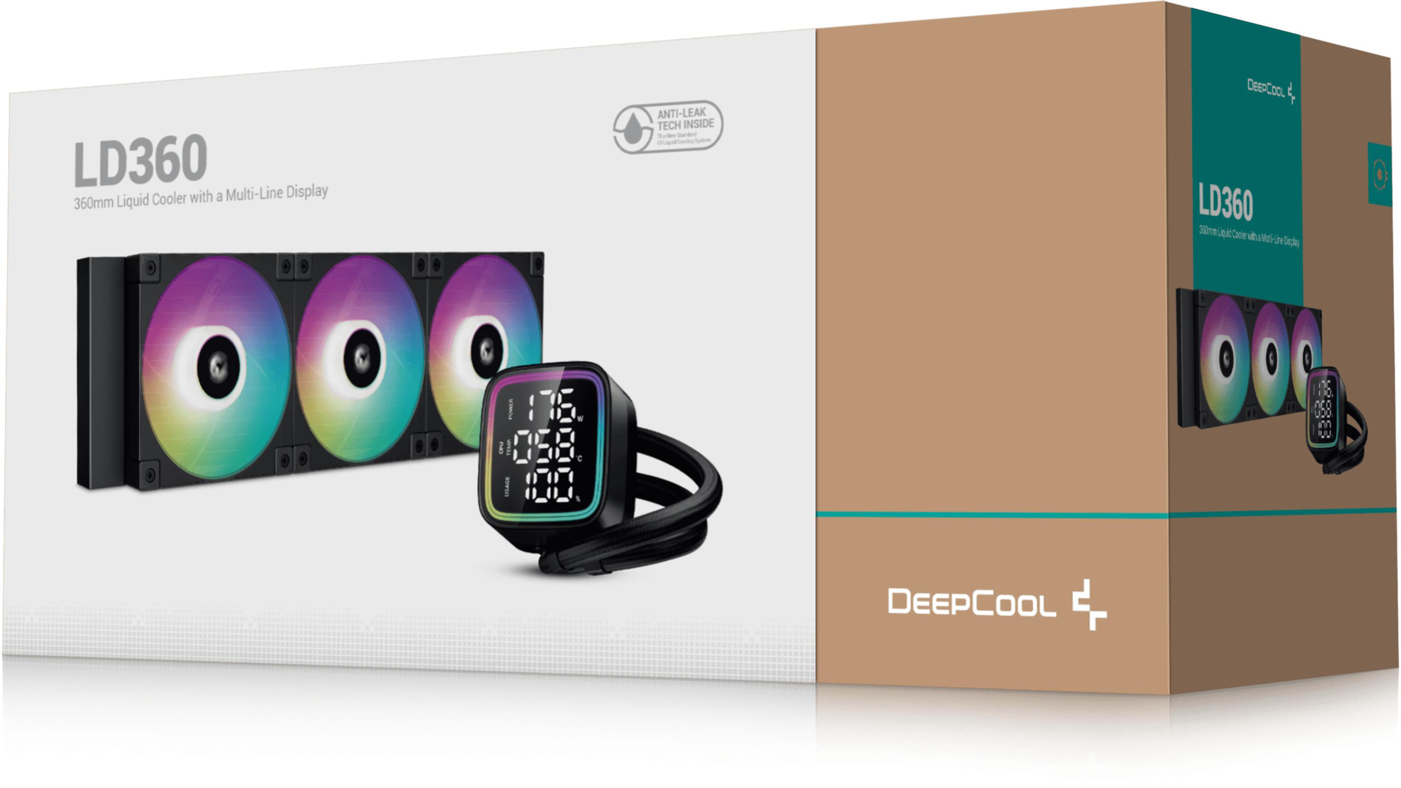 Deepcool - Kit de Refrigeración Líquida CPU Deepcool LD360 ARGB 360mm Digital Negro